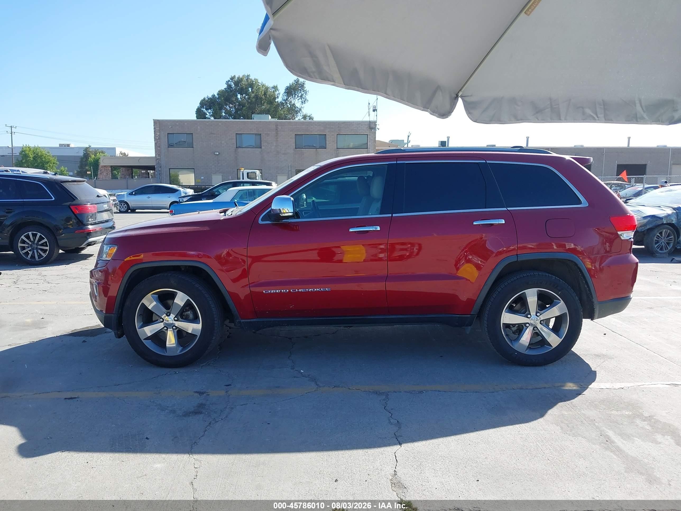 2014 Jeep Grand Cherokee Limited Red vin: 1C4RJFBG5EC102112