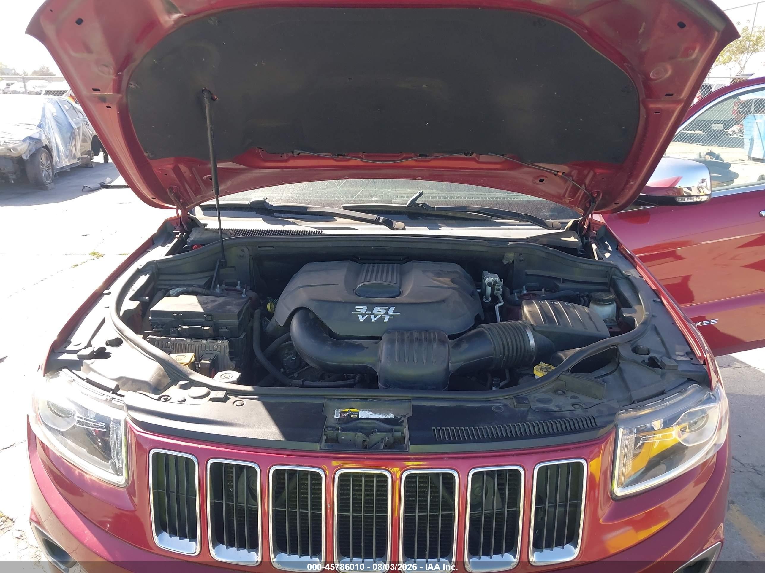2014 Jeep Grand Cherokee Limited Red vin: 1C4RJFBG5EC102112