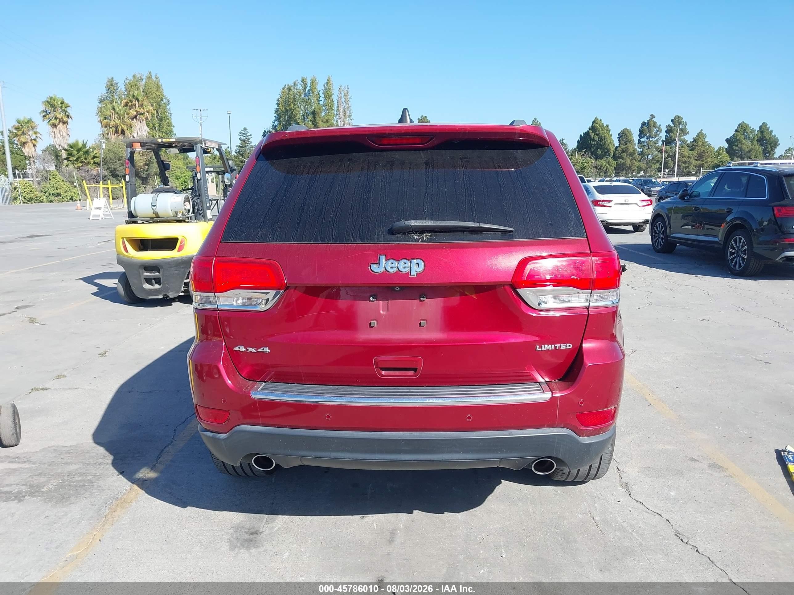 2014 Jeep Grand Cherokee Limited Red vin: 1C4RJFBG5EC102112