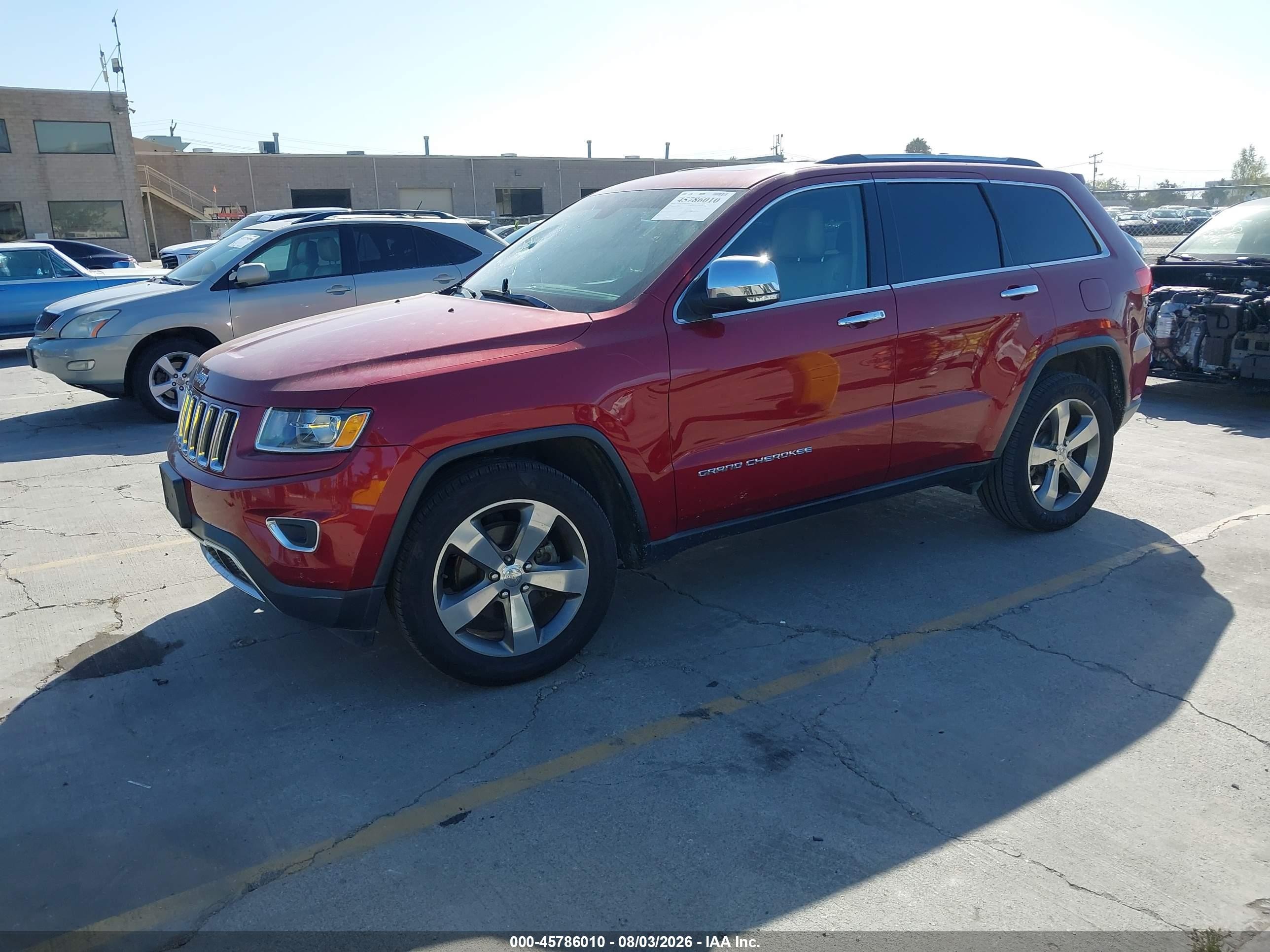 2014 Jeep Grand Cherokee Limited Red vin: 1C4RJFBG5EC102112