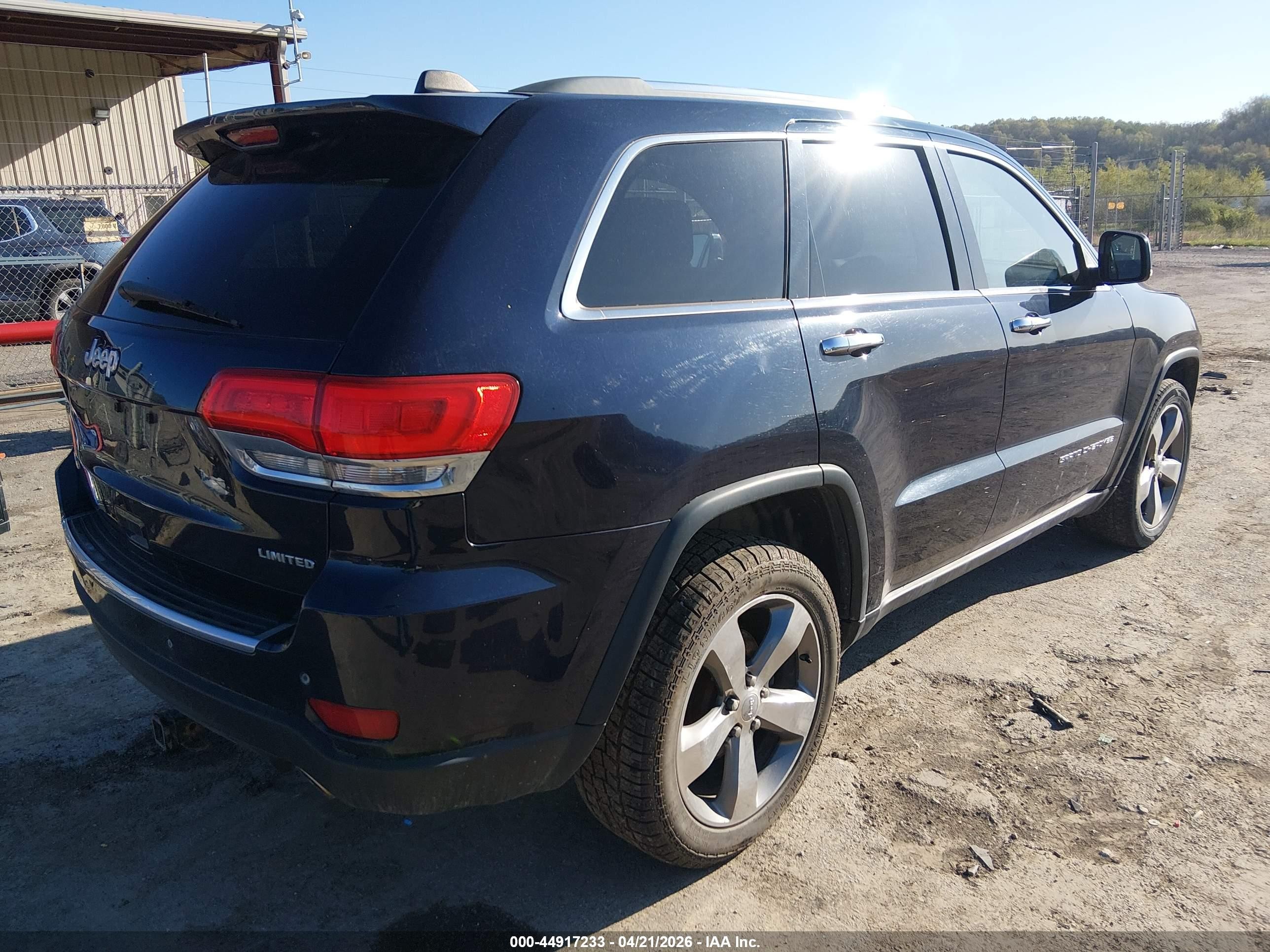 2014 Jeep Grand Cherokee Limited Black vin: 1C4RJFBG5EC102403