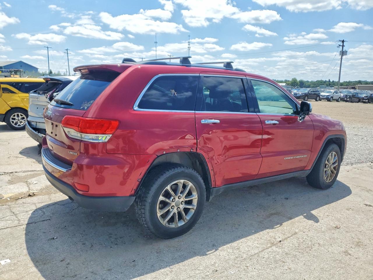 2014 Jeep Grand Cherokee Limited Красный vin: 1C4RJFBG5EC122652