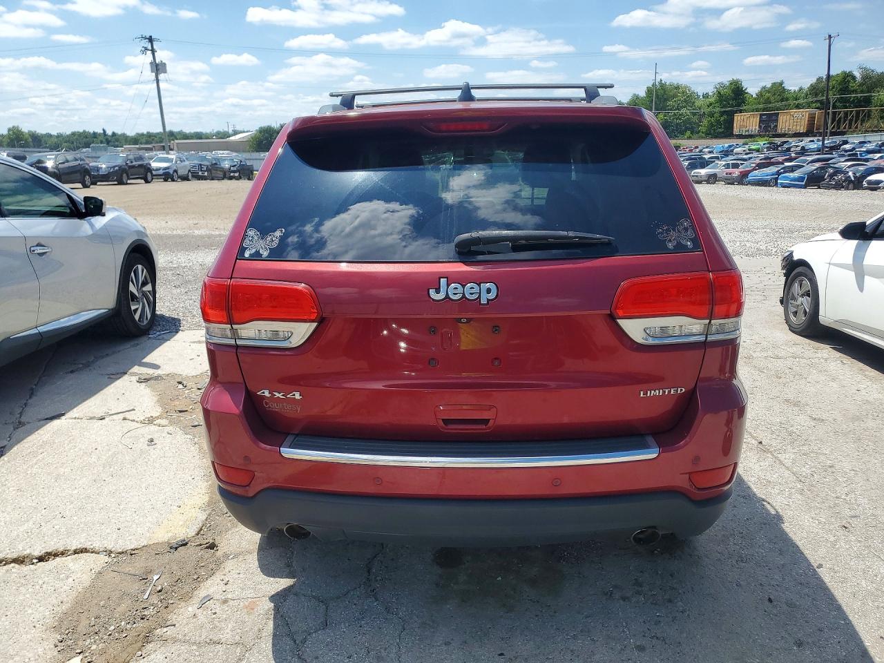 2014 Jeep Grand Cherokee Limited Красный vin: 1C4RJFBG5EC122652