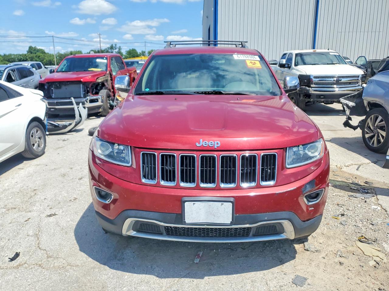 2014 Jeep Grand Cherokee Limited Красный vin: 1C4RJFBG5EC122652