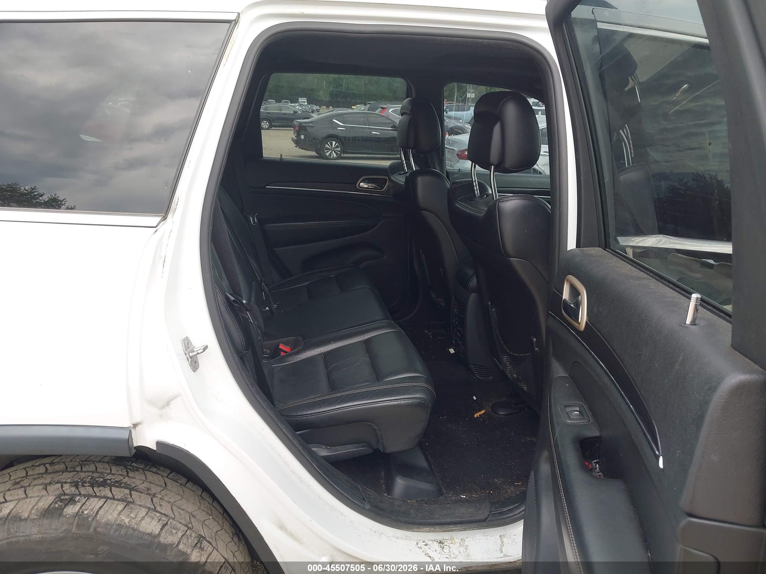 2014 Jeep Grand Cherokee Limited White vin: 1C4RJFBG5EC132579