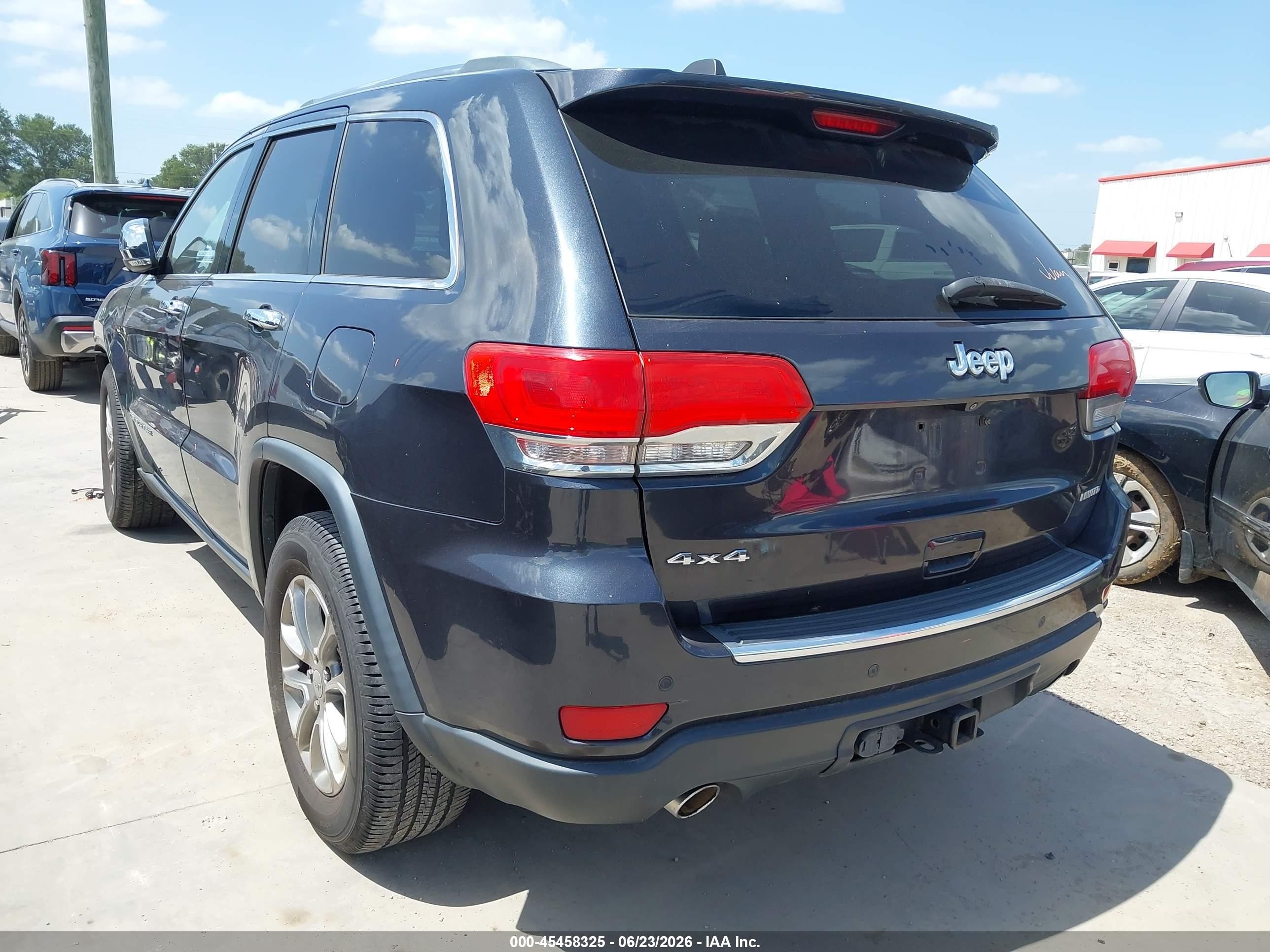 2014 Jeep Grand Cherokee Limited Gray vin: 1C4RJFBG5EC133392