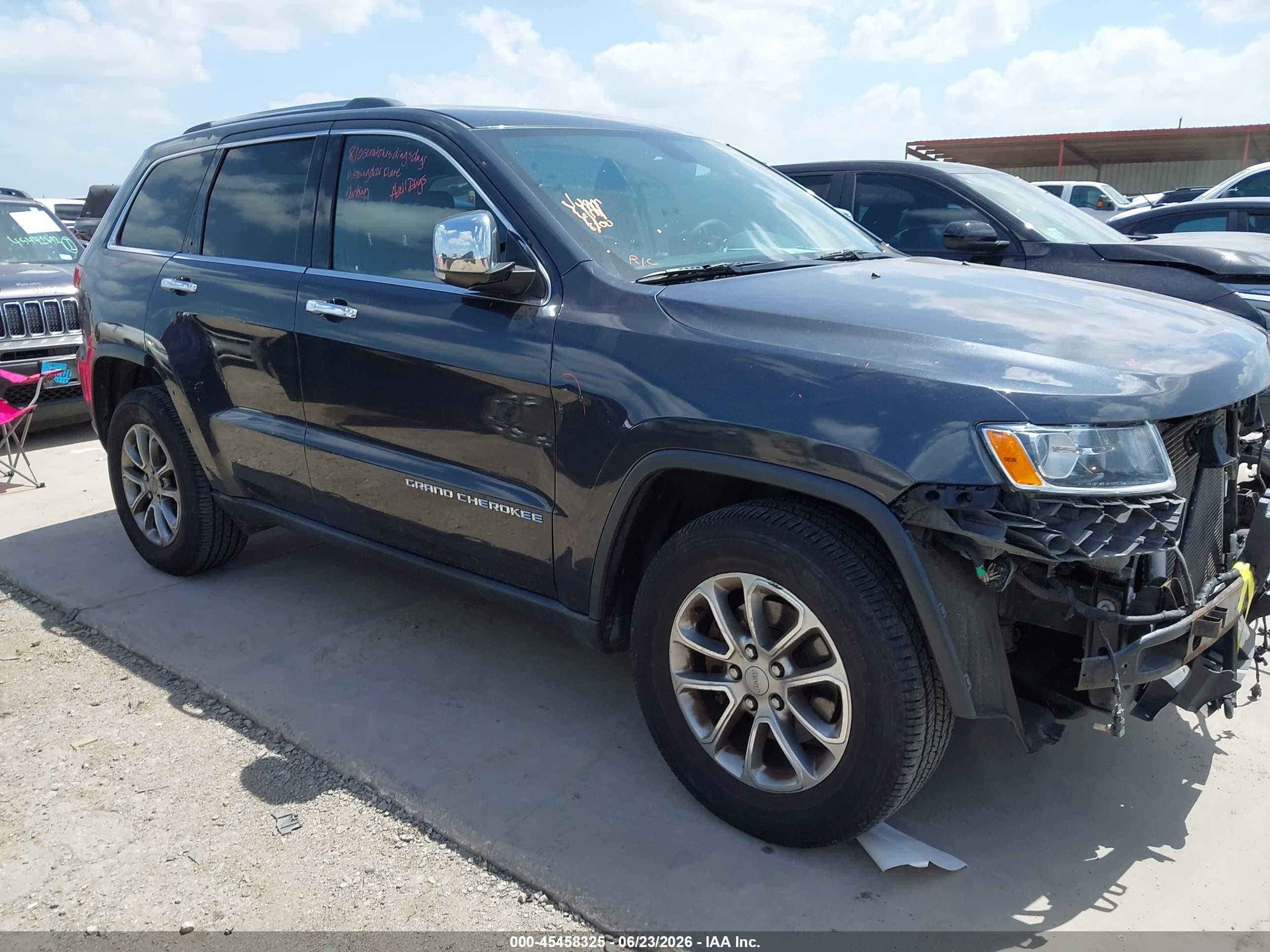 2014 Jeep Grand Cherokee Limited Gray vin: 1C4RJFBG5EC133392