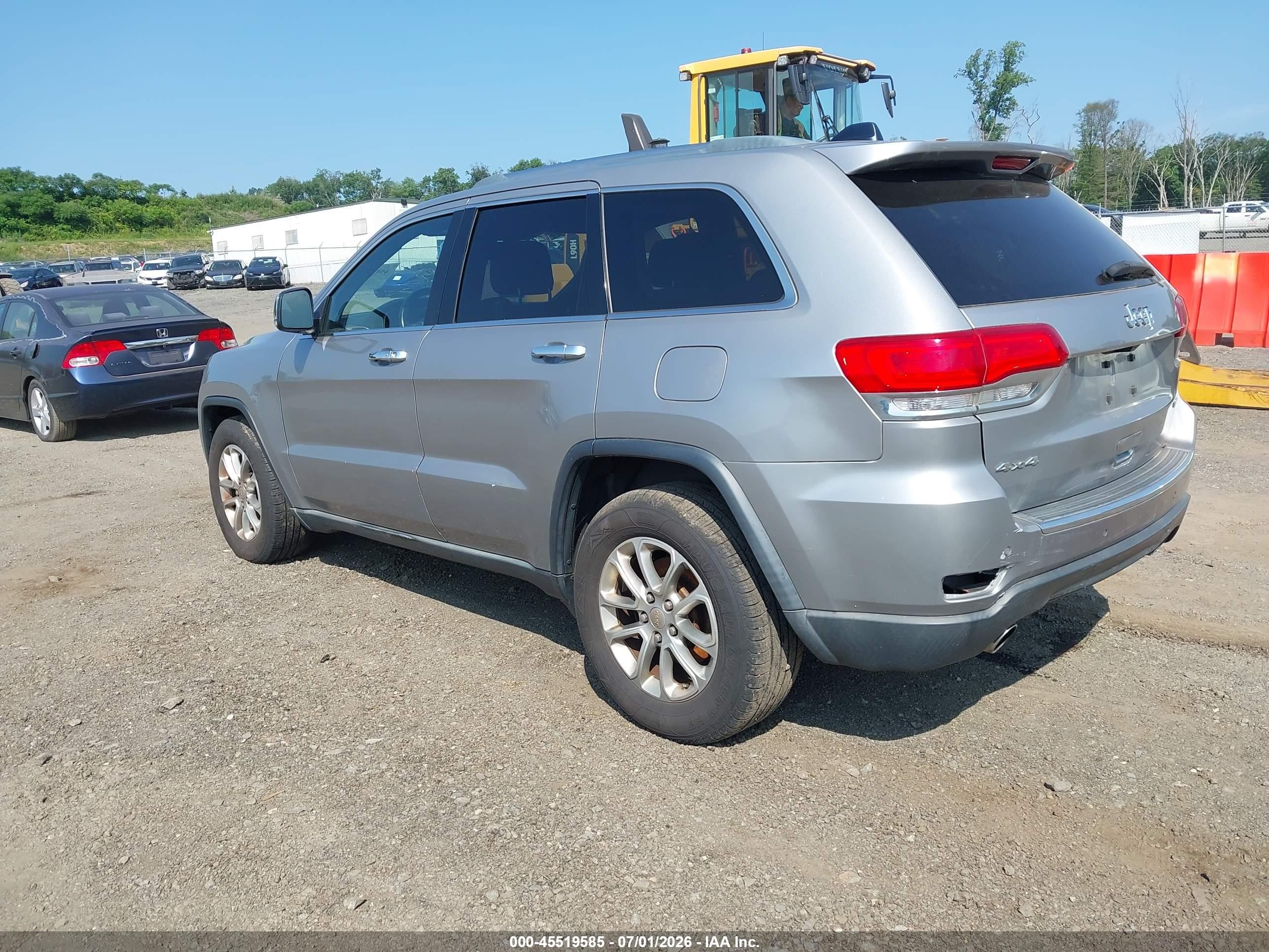 2014 Jeep Grand Cherokee Limited Silver vin: 1C4RJFBG5EC163279