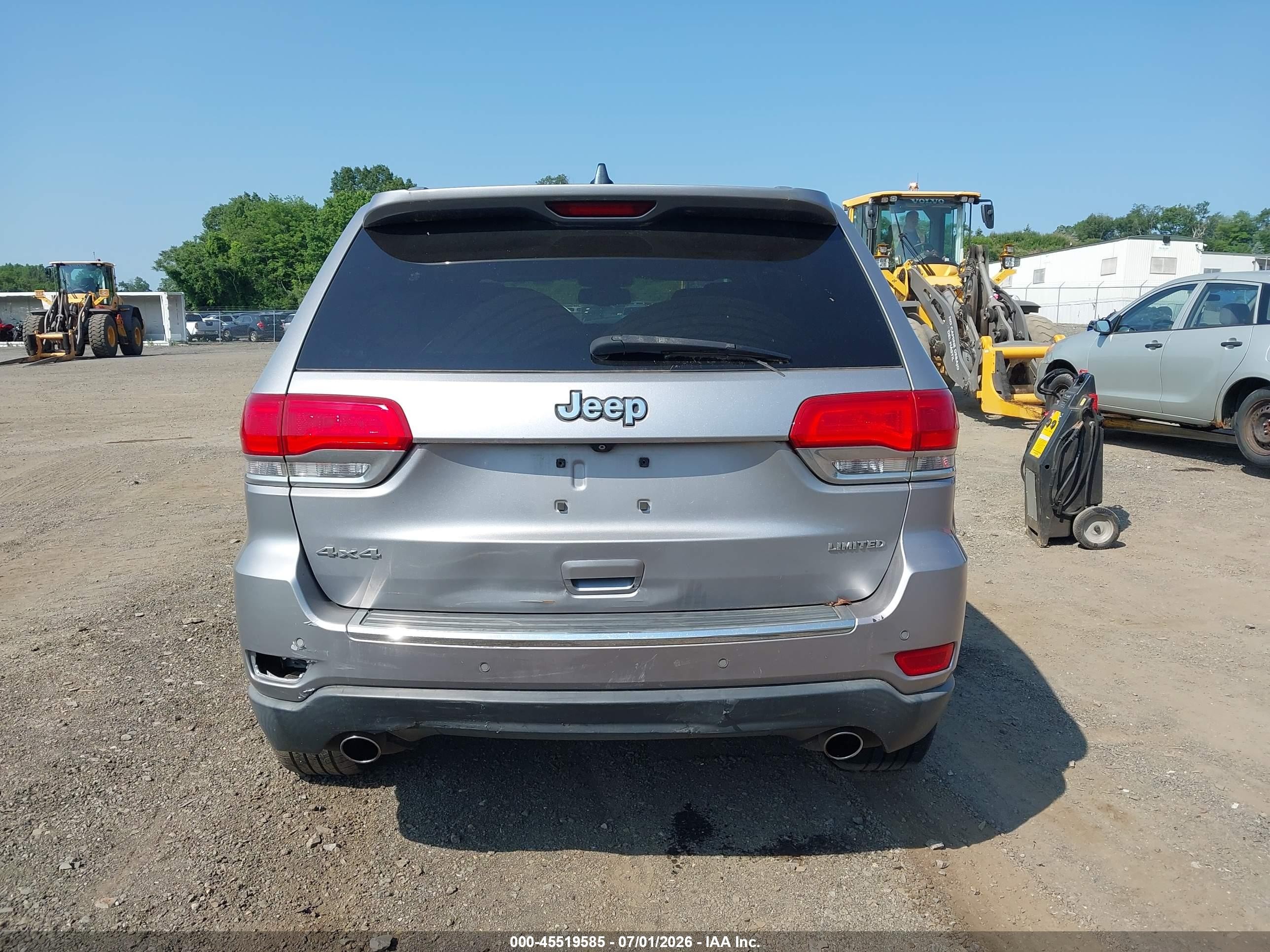 2014 Jeep Grand Cherokee Limited Silver vin: 1C4RJFBG5EC163279