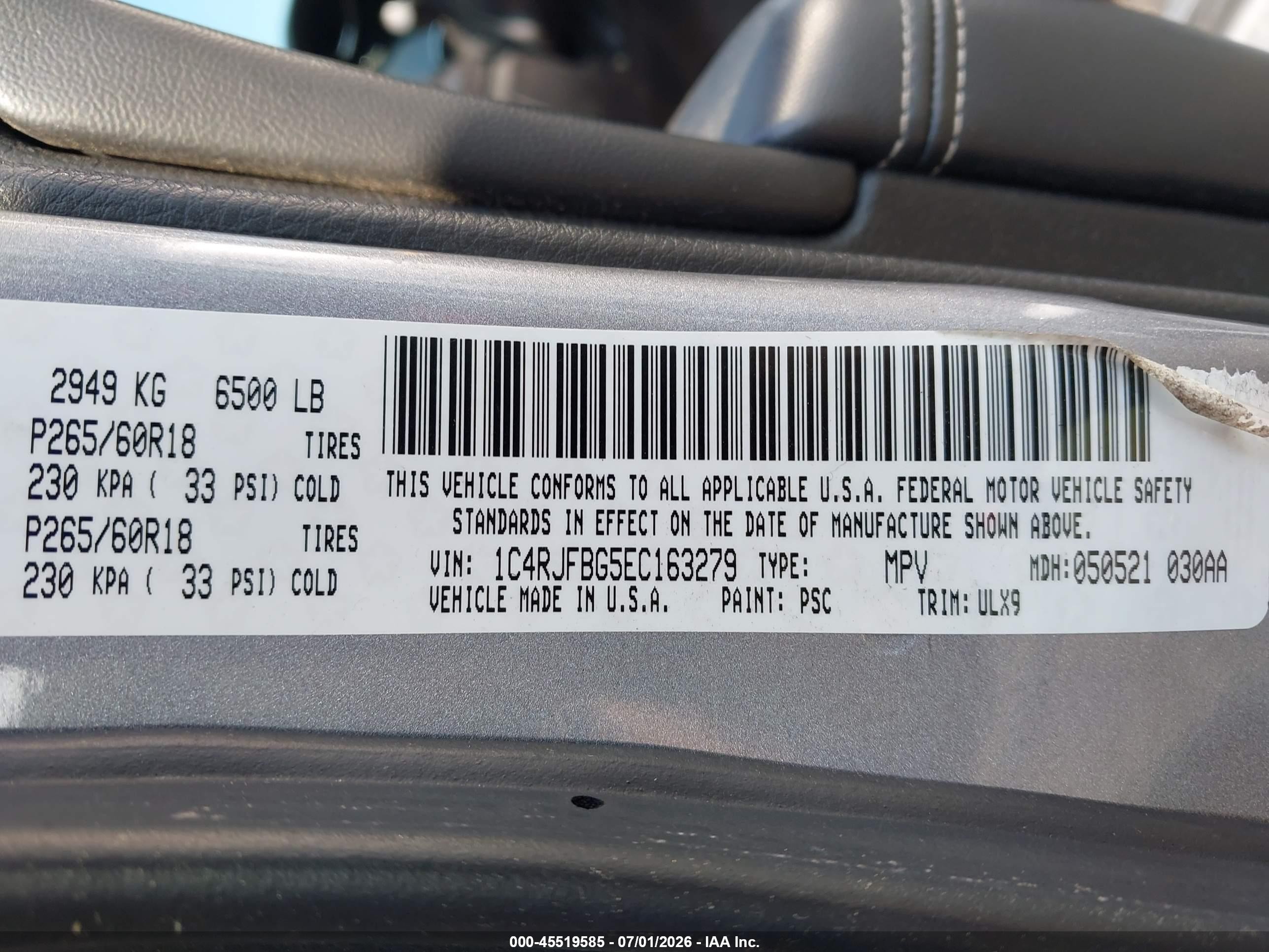 2014 Jeep Grand Cherokee Limited Silver vin: 1C4RJFBG5EC163279
