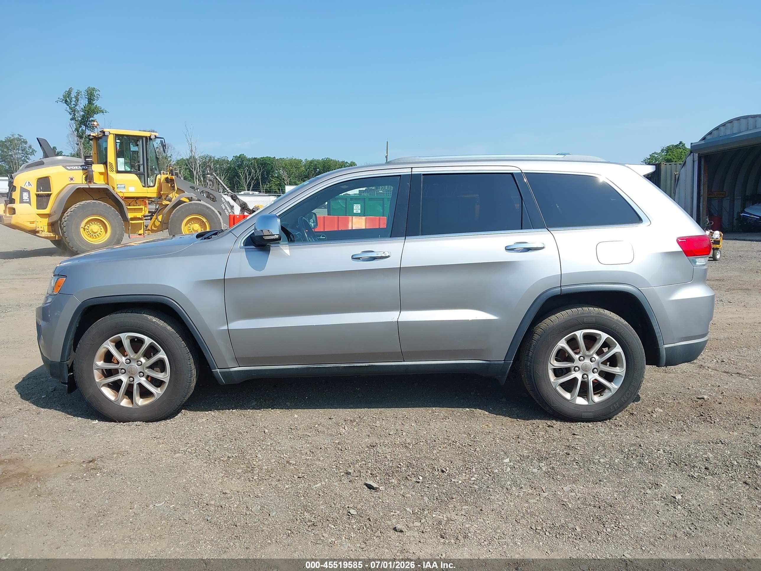 2014 Jeep Grand Cherokee Limited Silver vin: 1C4RJFBG5EC163279