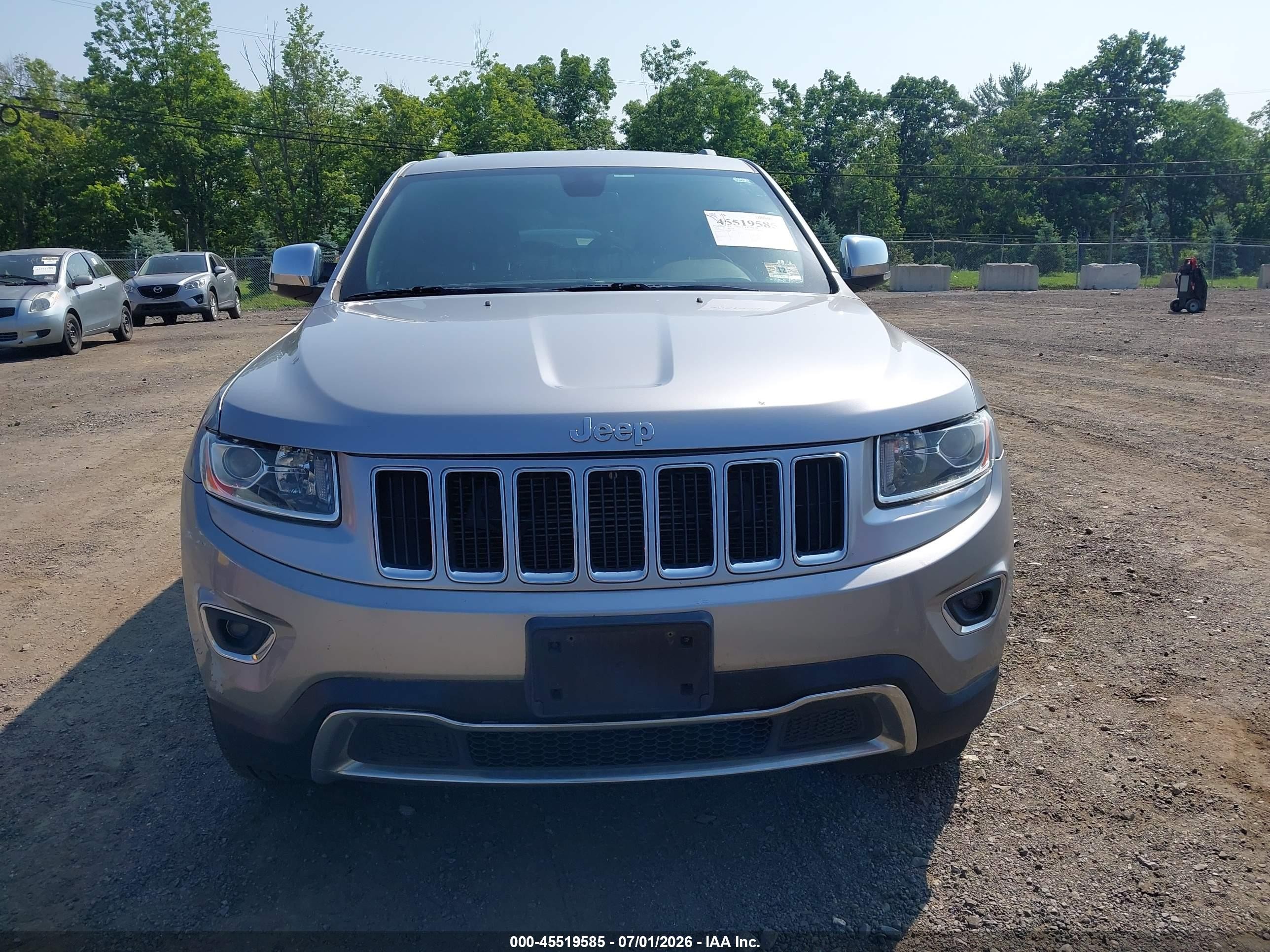 2014 Jeep Grand Cherokee Limited Silver vin: 1C4RJFBG5EC163279