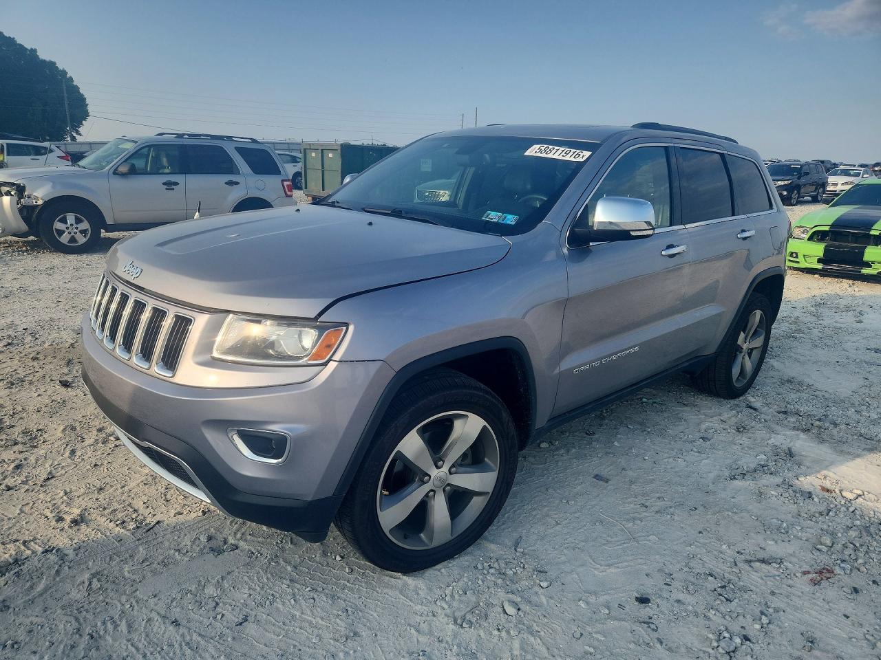 2014 Jeep Grand Cherokee Limited Silver vin: 1C4RJFBG5EC181233