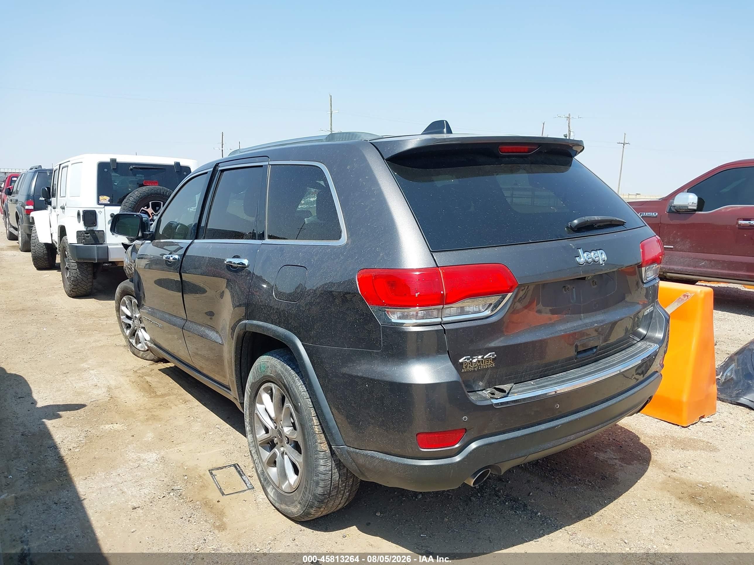 2014 Jeep Grand Cherokee Limited Gray vin: 1C4RJFBG5EC220712
