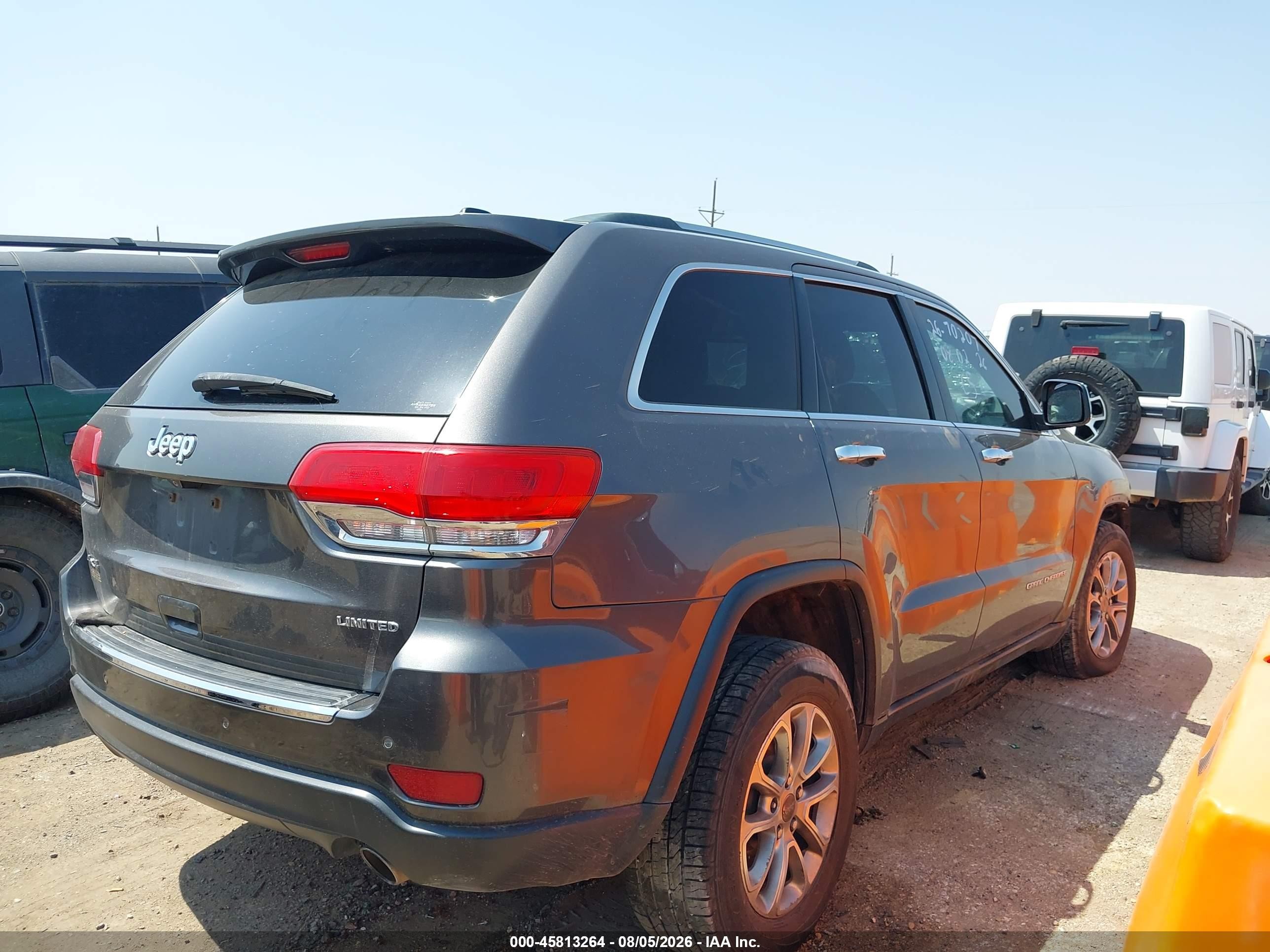 2014 Jeep Grand Cherokee Limited Gray vin: 1C4RJFBG5EC220712