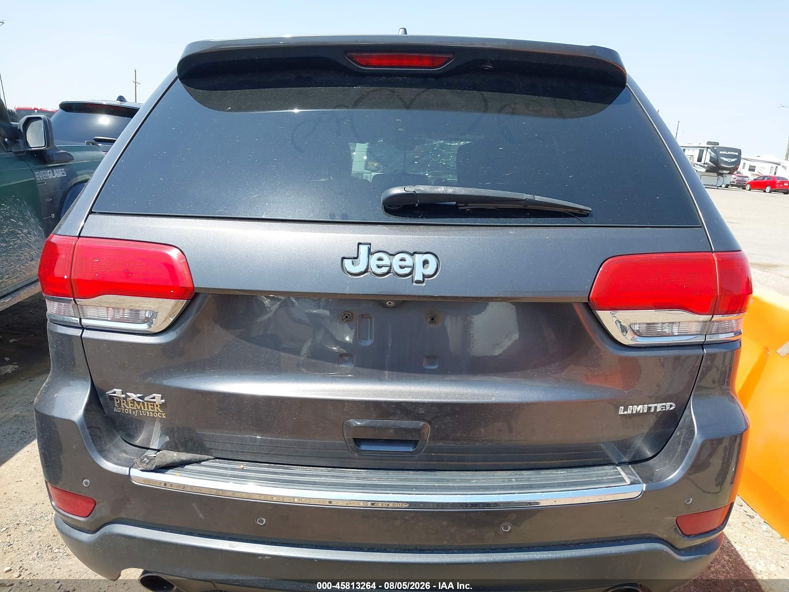2014 Jeep Grand Cherokee Limited Gray vin: 1C4RJFBG5EC220712