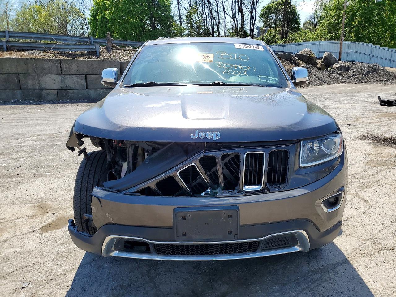 2014 Jeep Grand Cherokee Limited Серый vin: 1C4RJFBG5EC275452