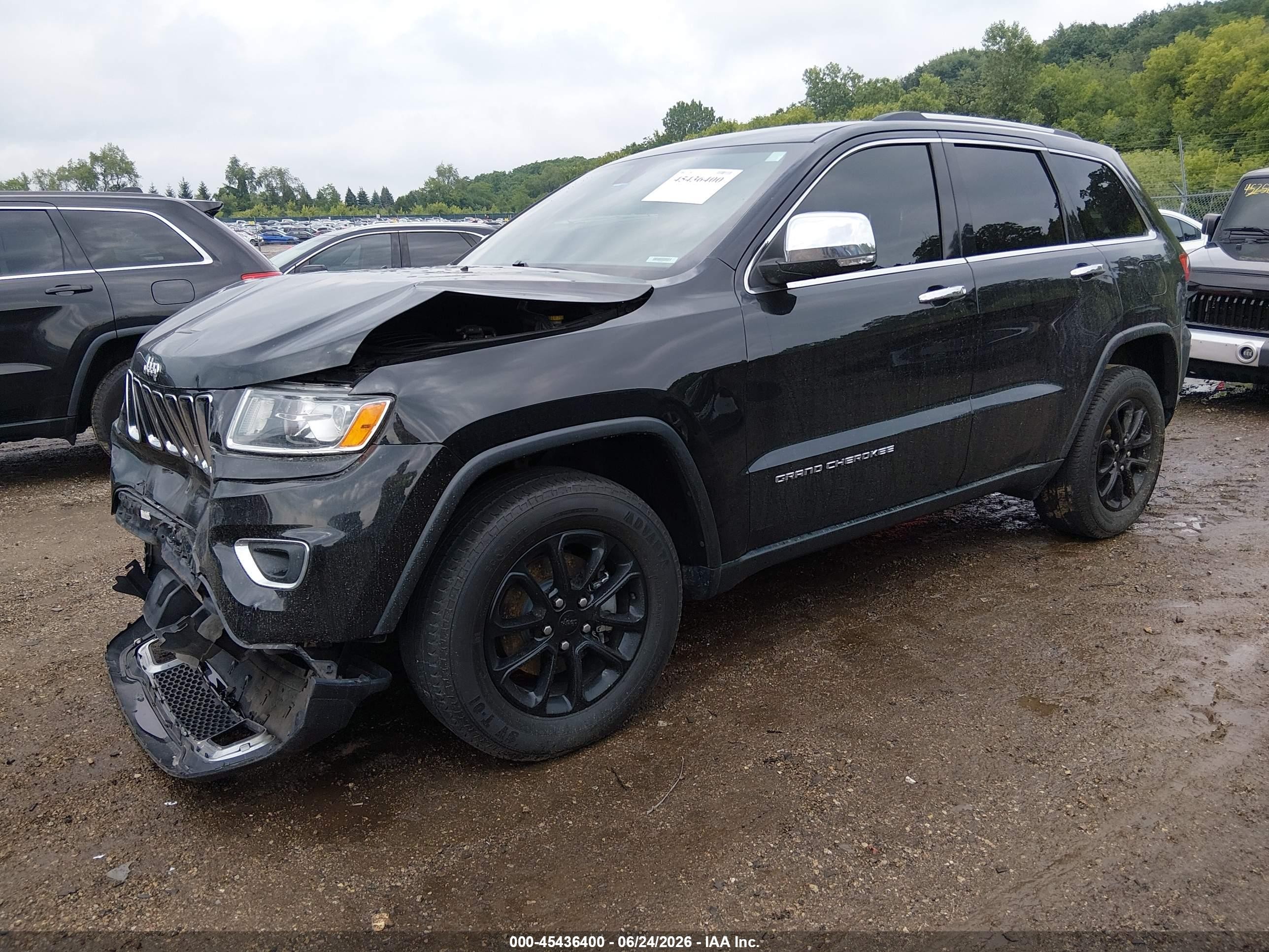 2014 Jeep Grand Cherokee Limited Black vin: 1C4RJFBG5EC302844