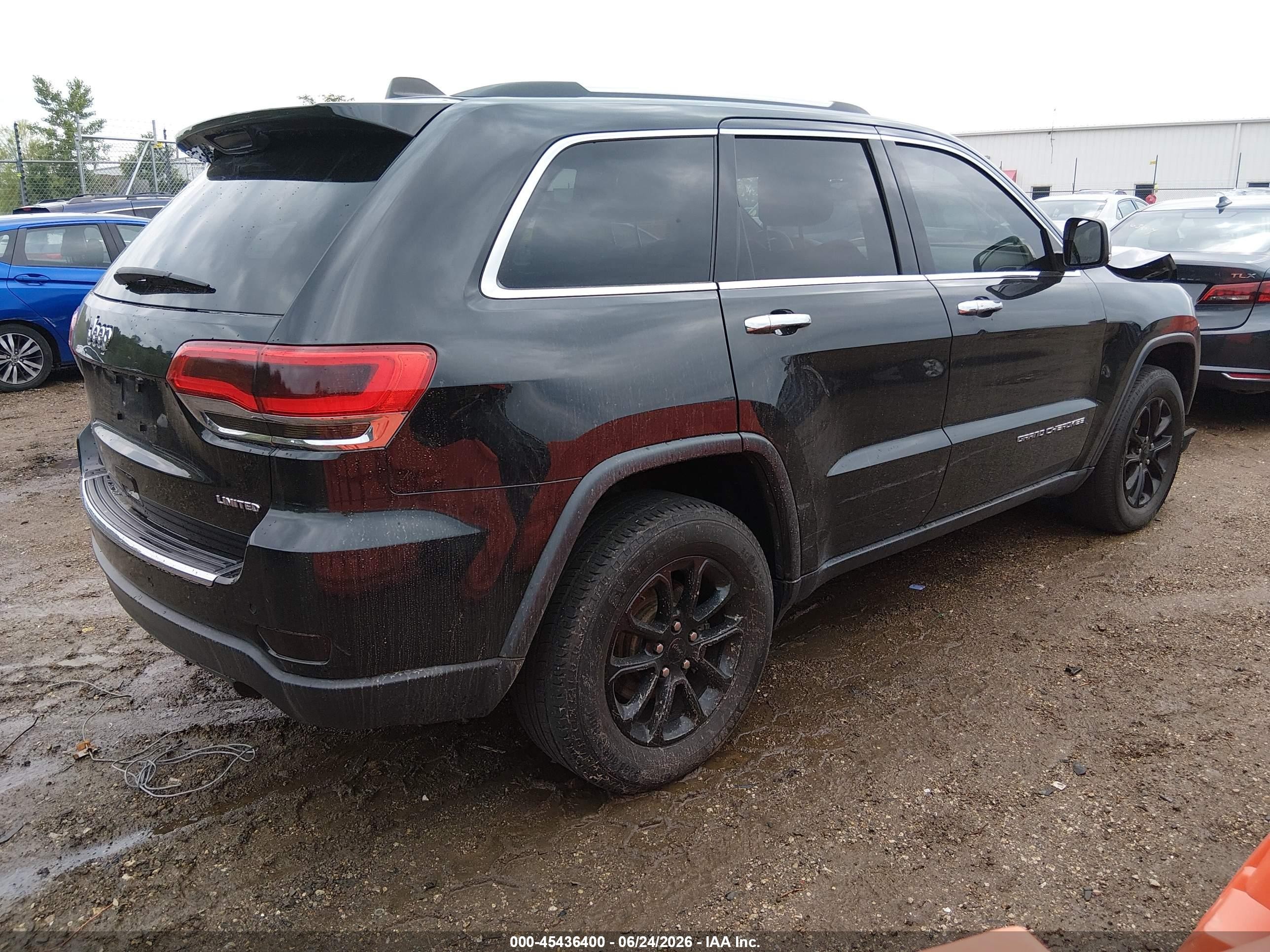 2014 Jeep Grand Cherokee Limited Black vin: 1C4RJFBG5EC302844