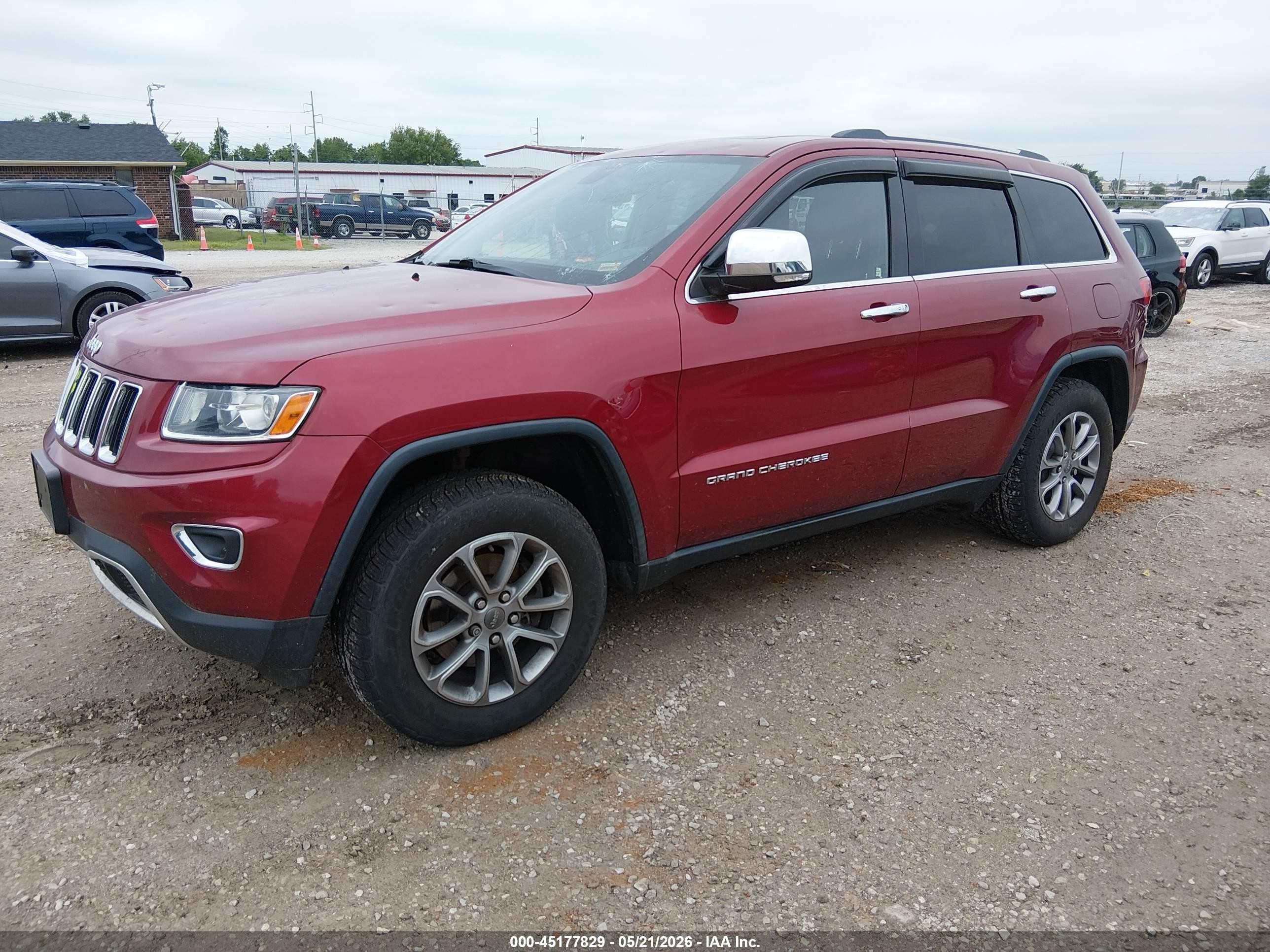 2014 Jeep Grand Cherokee Limited Red vin: 1C4RJFBG5EC319398