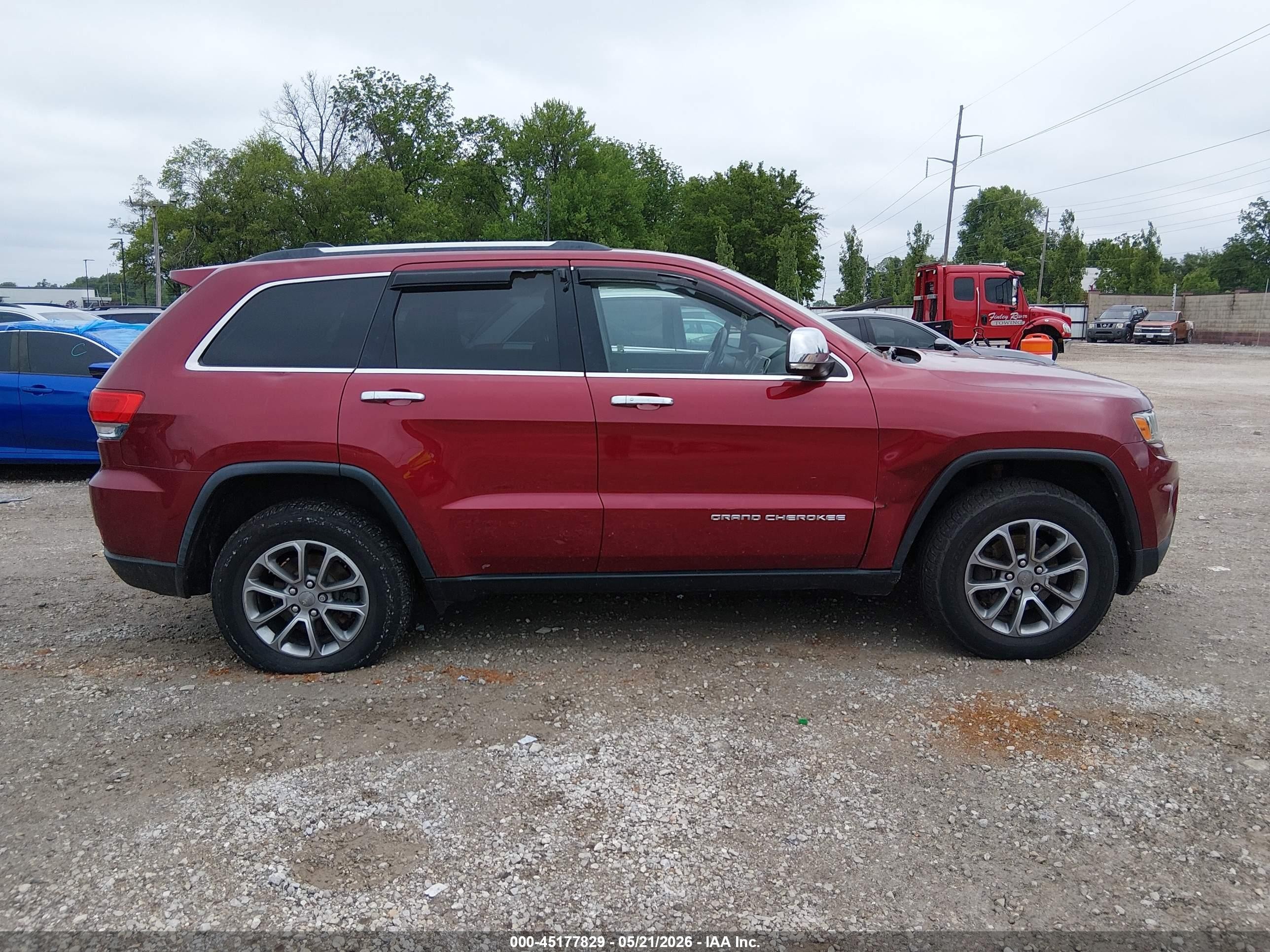2014 Jeep Grand Cherokee Limited Red vin: 1C4RJFBG5EC319398