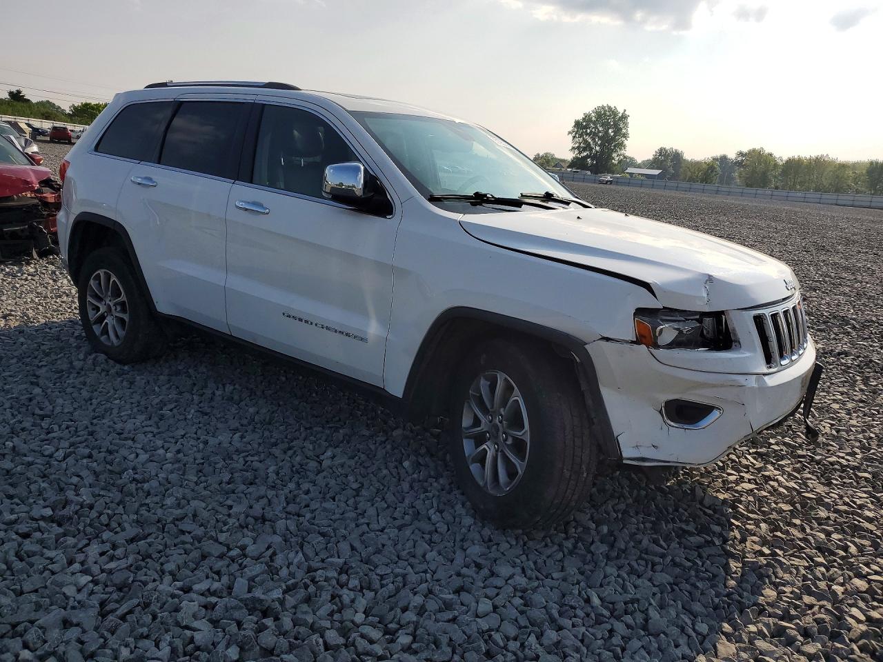 2014 Jeep Grand Cherokee Limited White vin: 1C4RJFBG5EC339618
