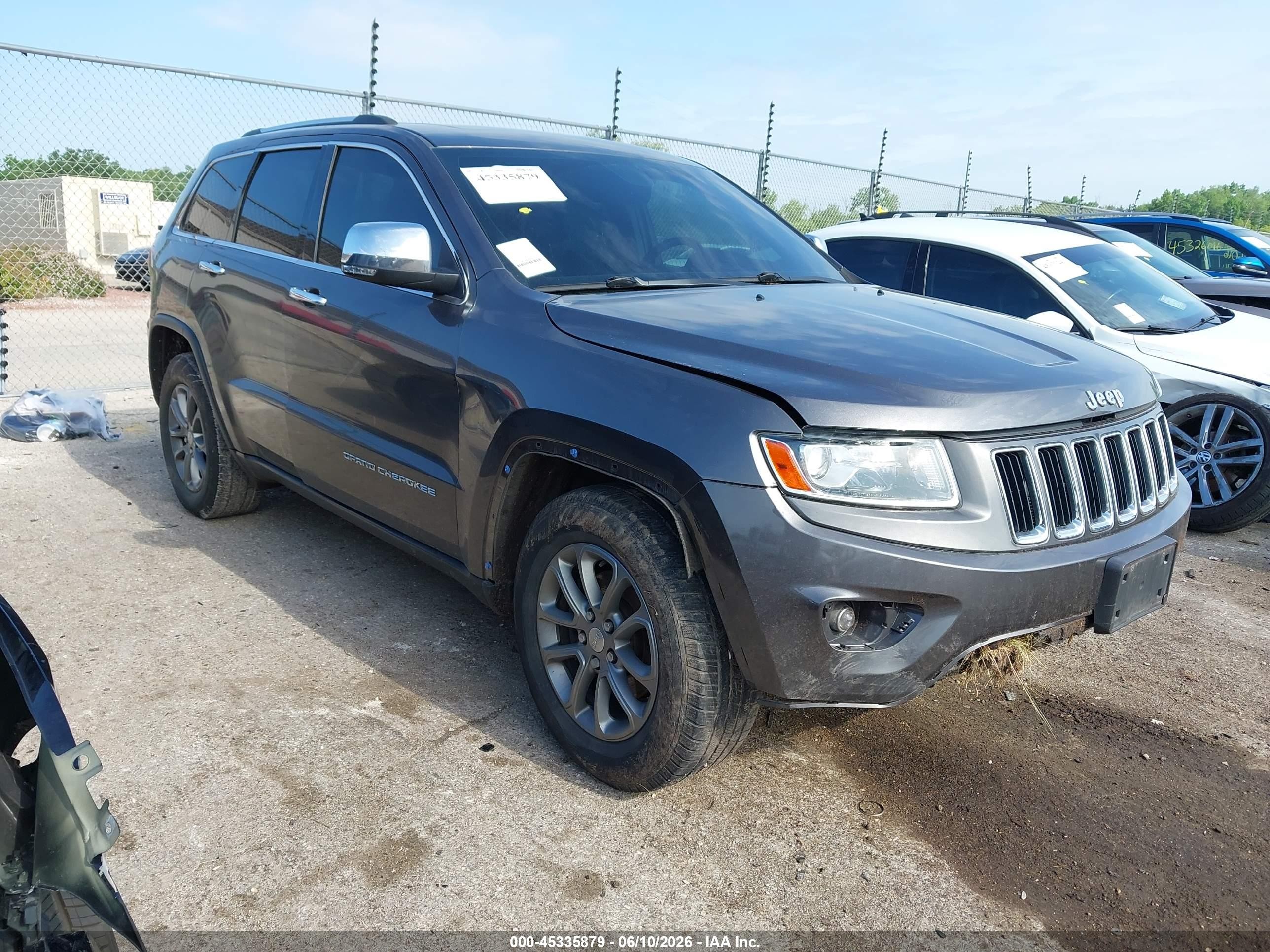 2014 Jeep Grand Cherokee Limited Gray vin: 1C4RJFBG5EC339845