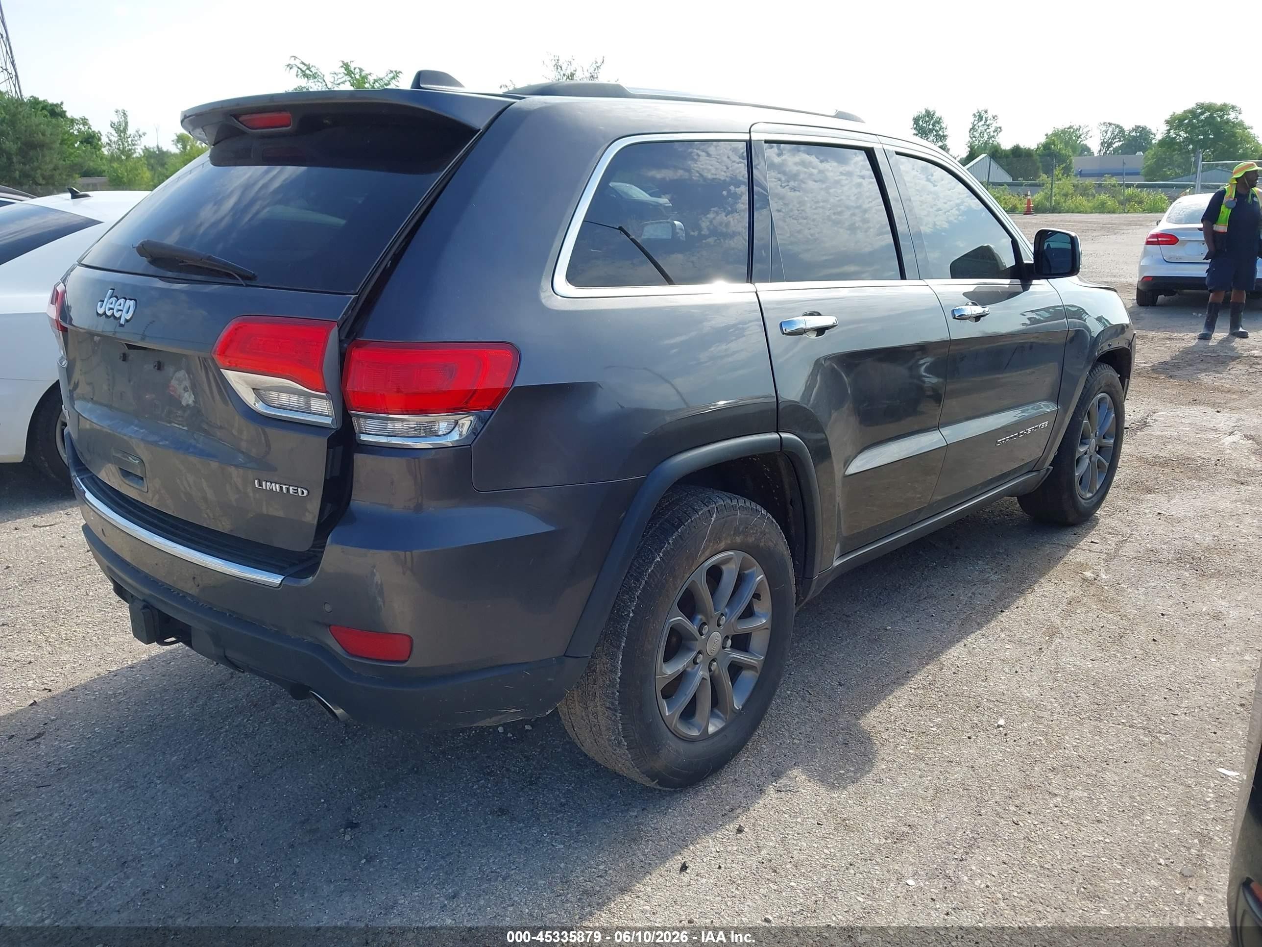 2014 Jeep Grand Cherokee Limited Gray vin: 1C4RJFBG5EC339845