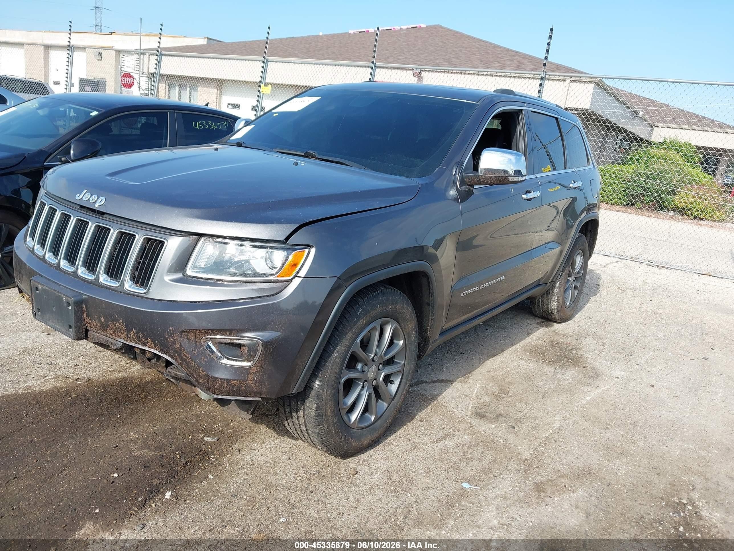 2014 Jeep Grand Cherokee Limited Gray vin: 1C4RJFBG5EC339845
