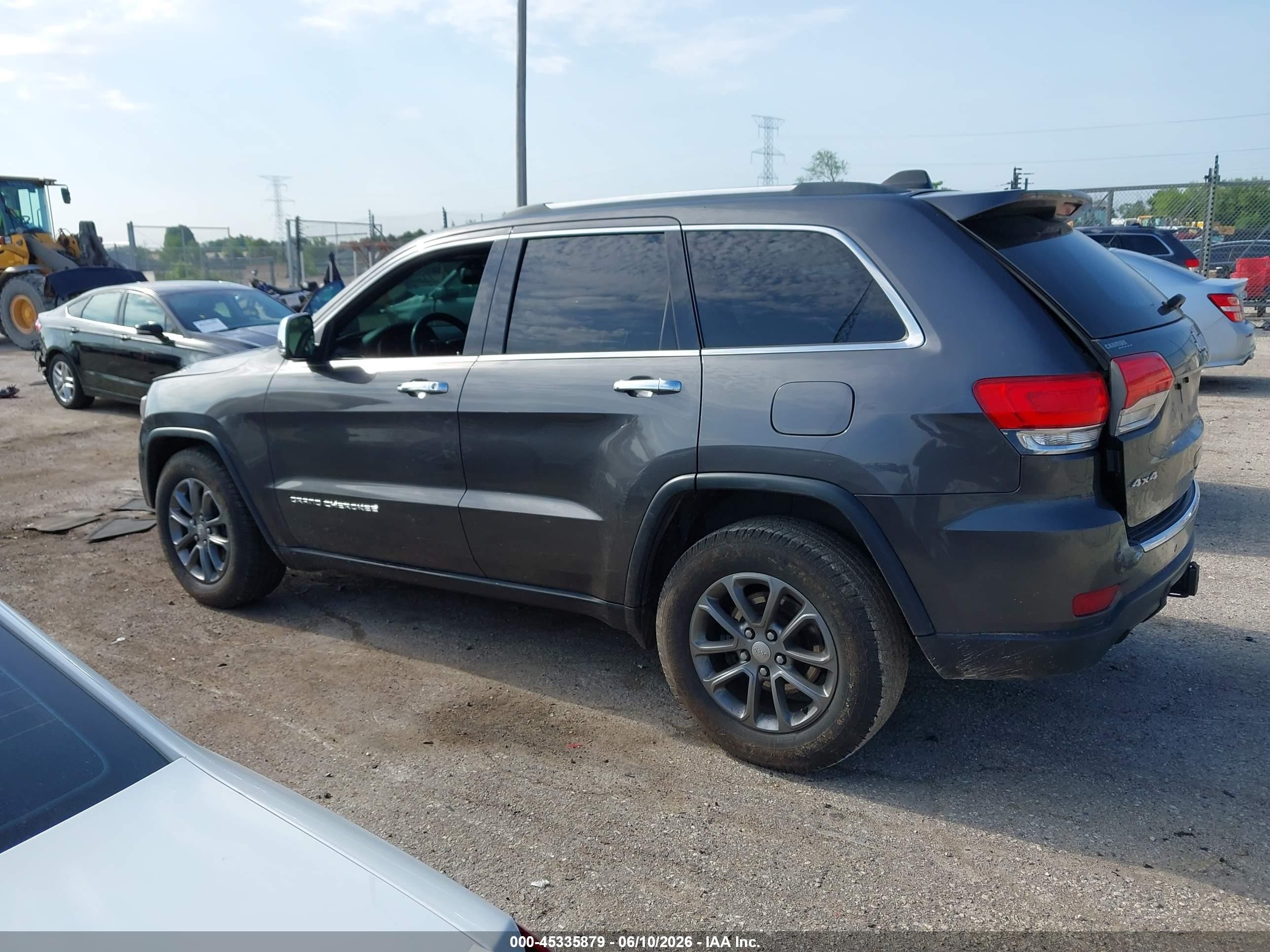 2014 Jeep Grand Cherokee Limited Gray vin: 1C4RJFBG5EC339845