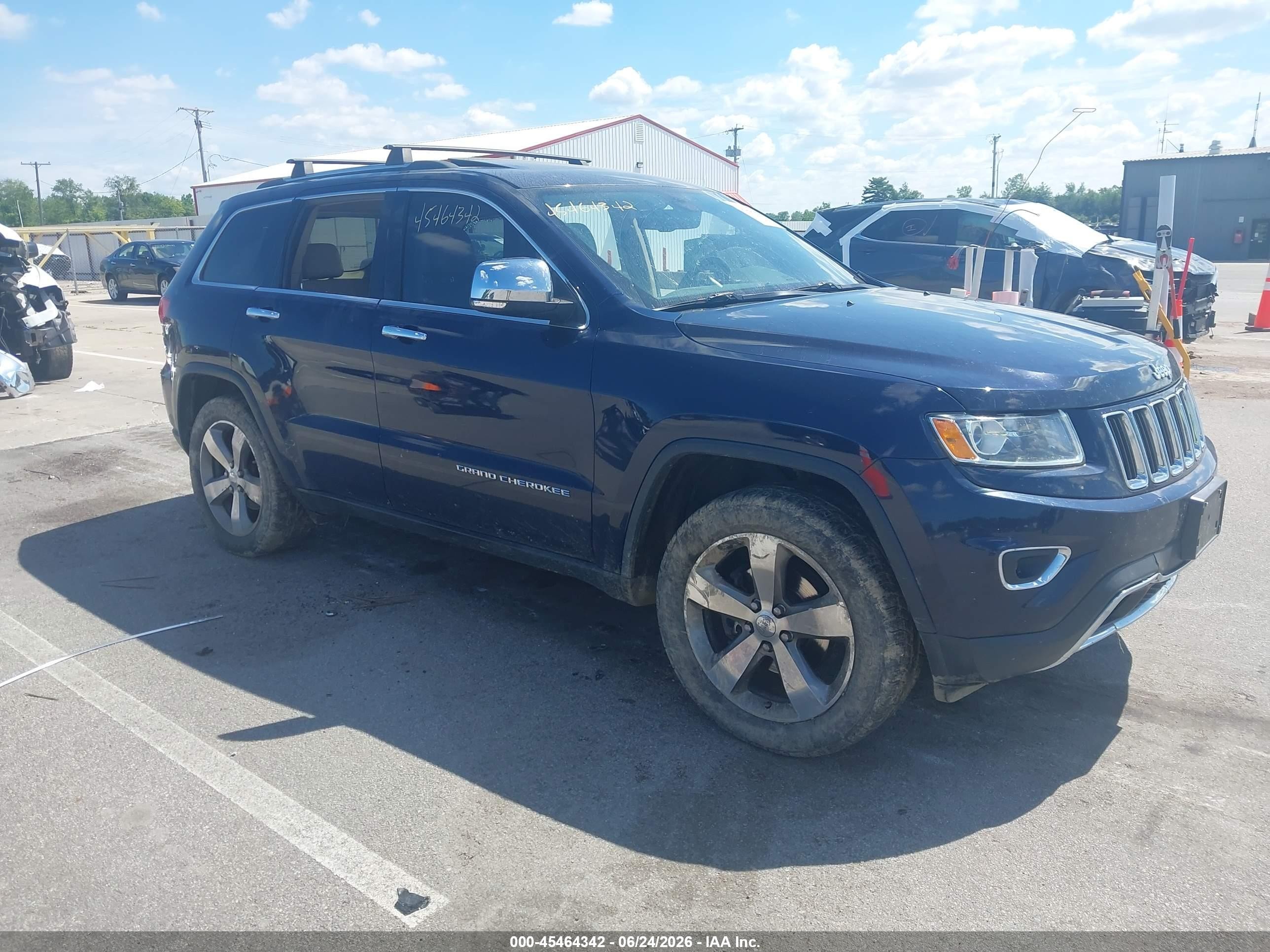 2014 Jeep Grand Cherokee Limited Blue vin: 1C4RJFBG5EC363479