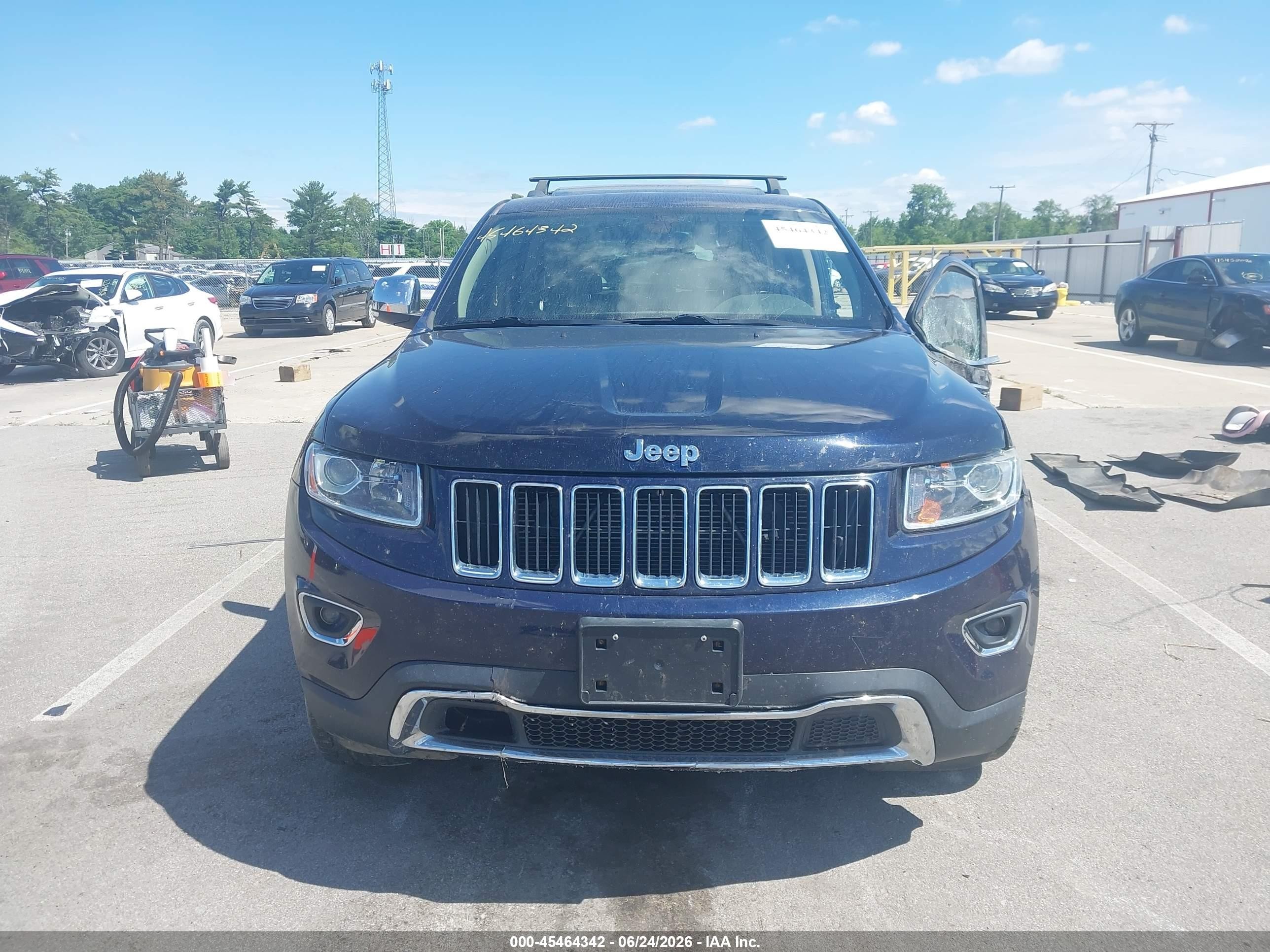 2014 Jeep Grand Cherokee Limited Blue vin: 1C4RJFBG5EC363479