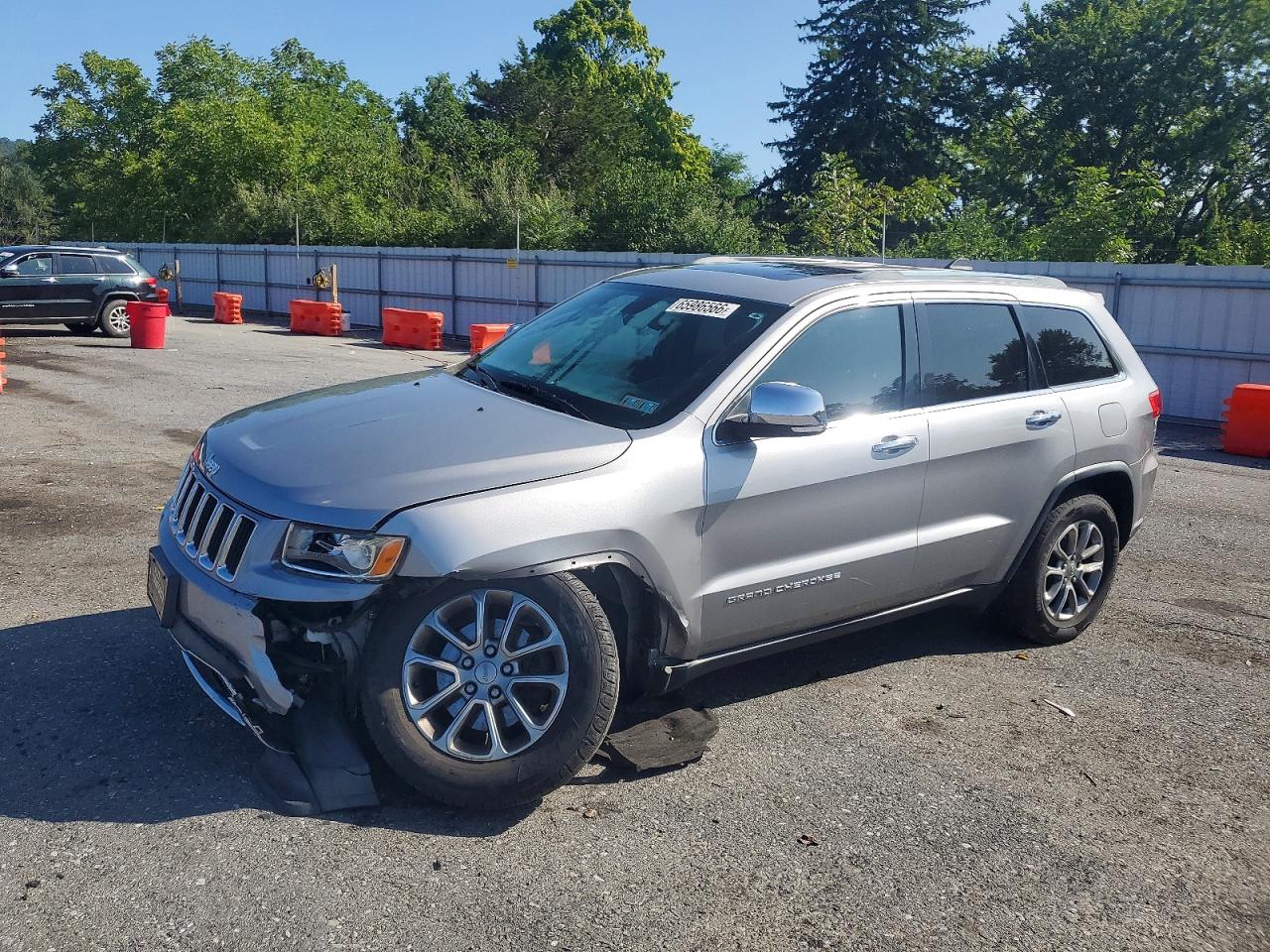 2014 Jeep Grand Cherokee Limited Silver vin: 1C4RJFBG5EC376961
