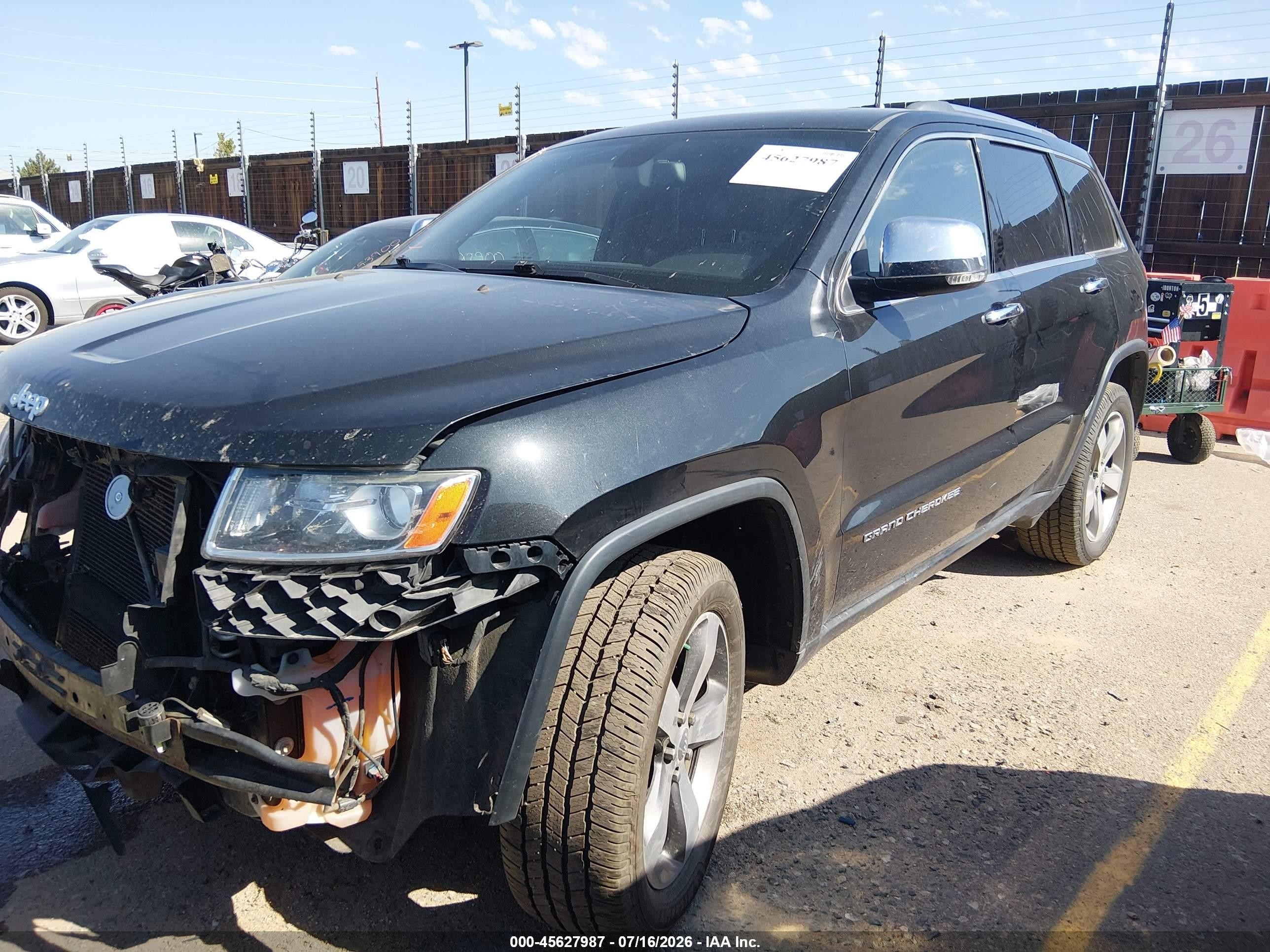2014 Jeep Grand Cherokee Limited Black vin: 1C4RJFBG5EC398703
