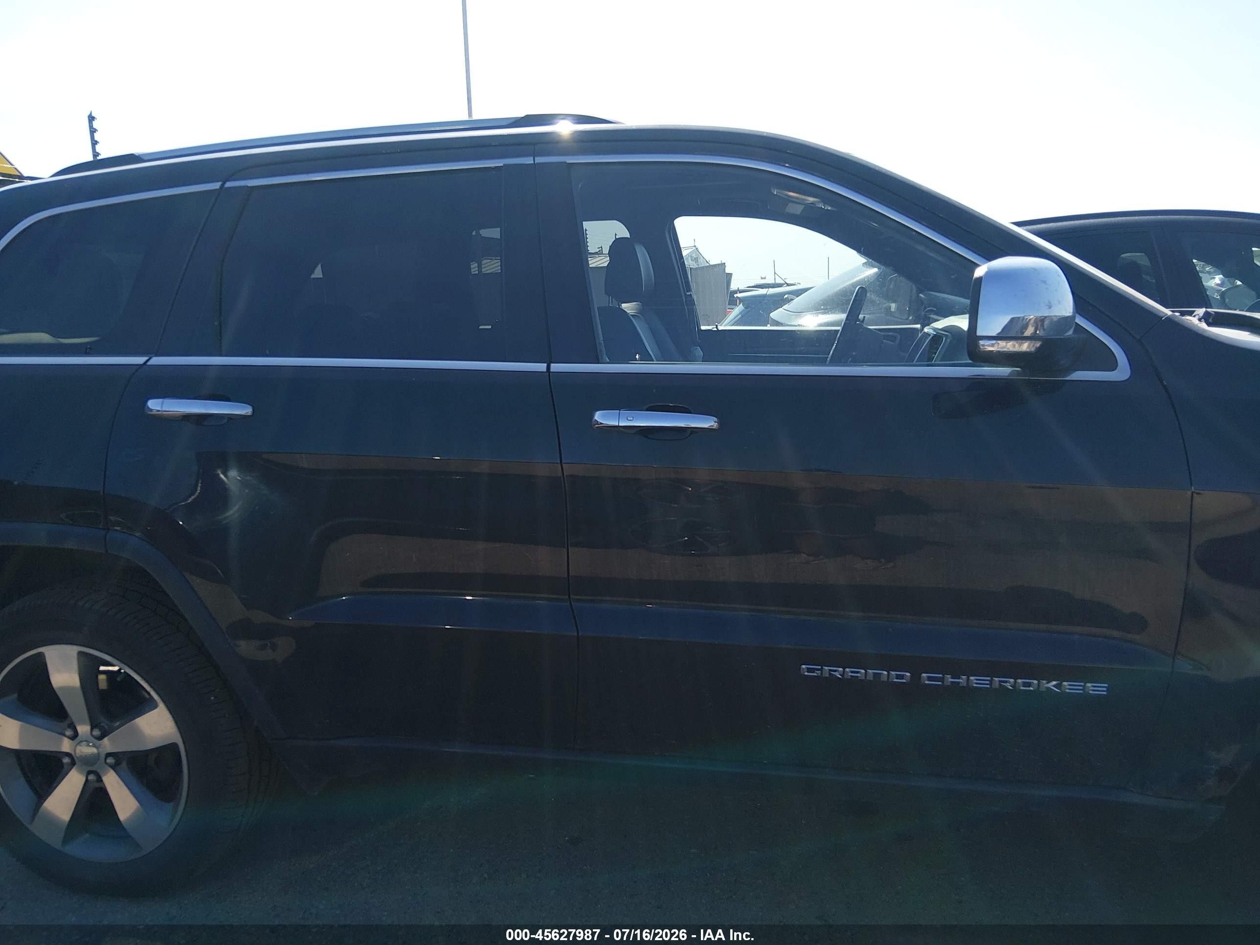 2014 Jeep Grand Cherokee Limited Black vin: 1C4RJFBG5EC398703