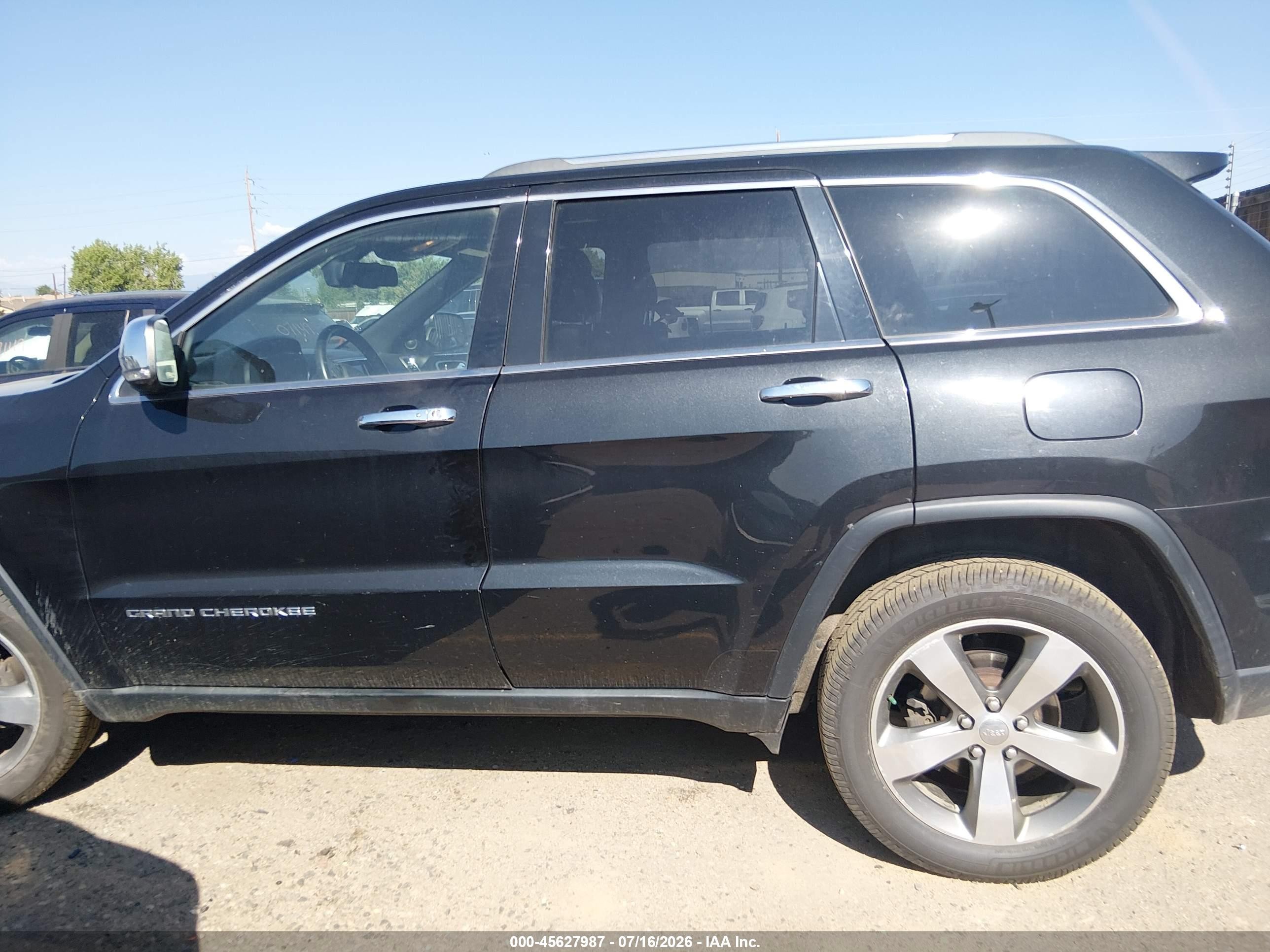 2014 Jeep Grand Cherokee Limited Black vin: 1C4RJFBG5EC398703