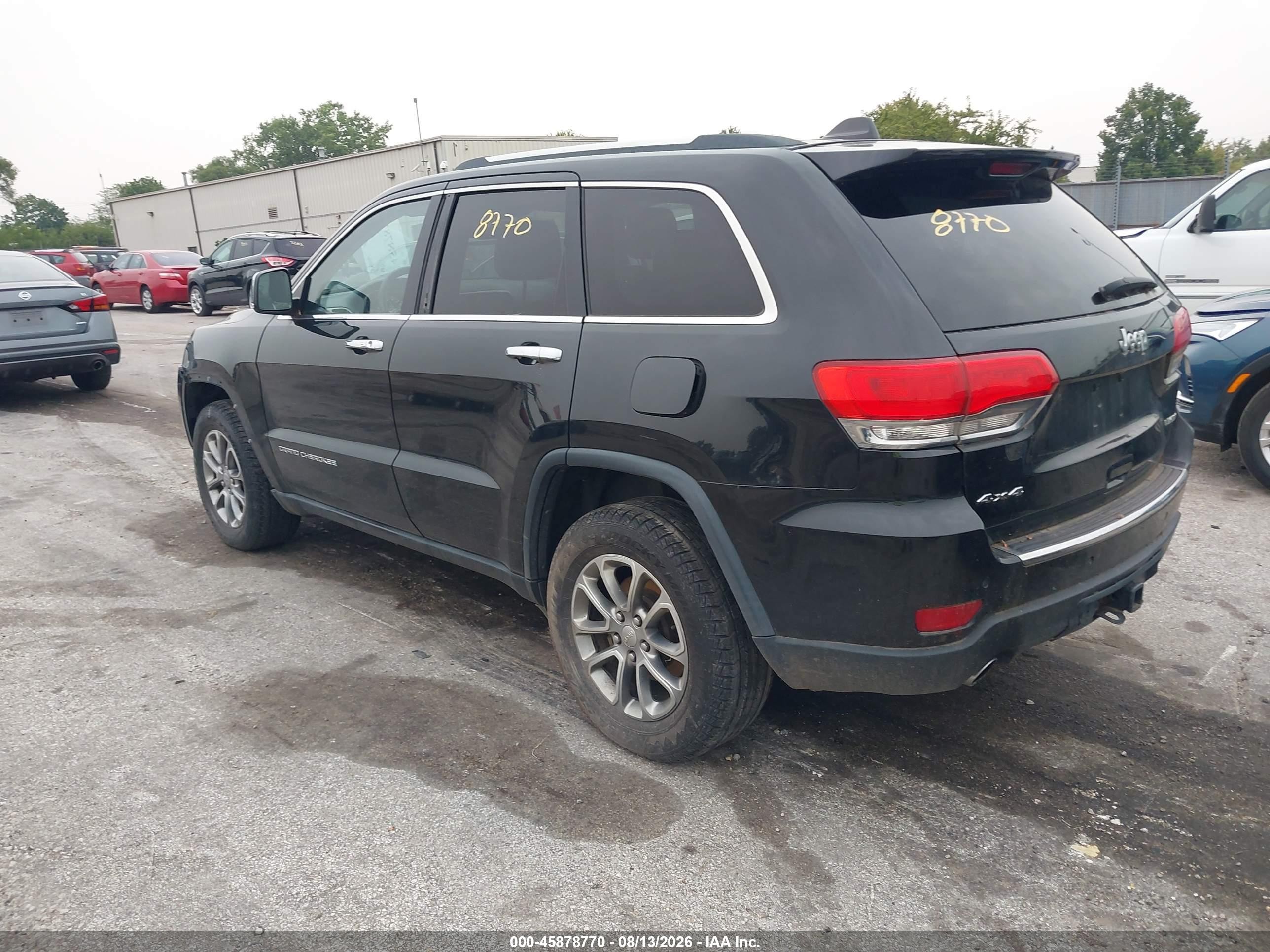 2014 Jeep Grand Cherokee Limited Черный vin: 1C4RJFBG5EC403835