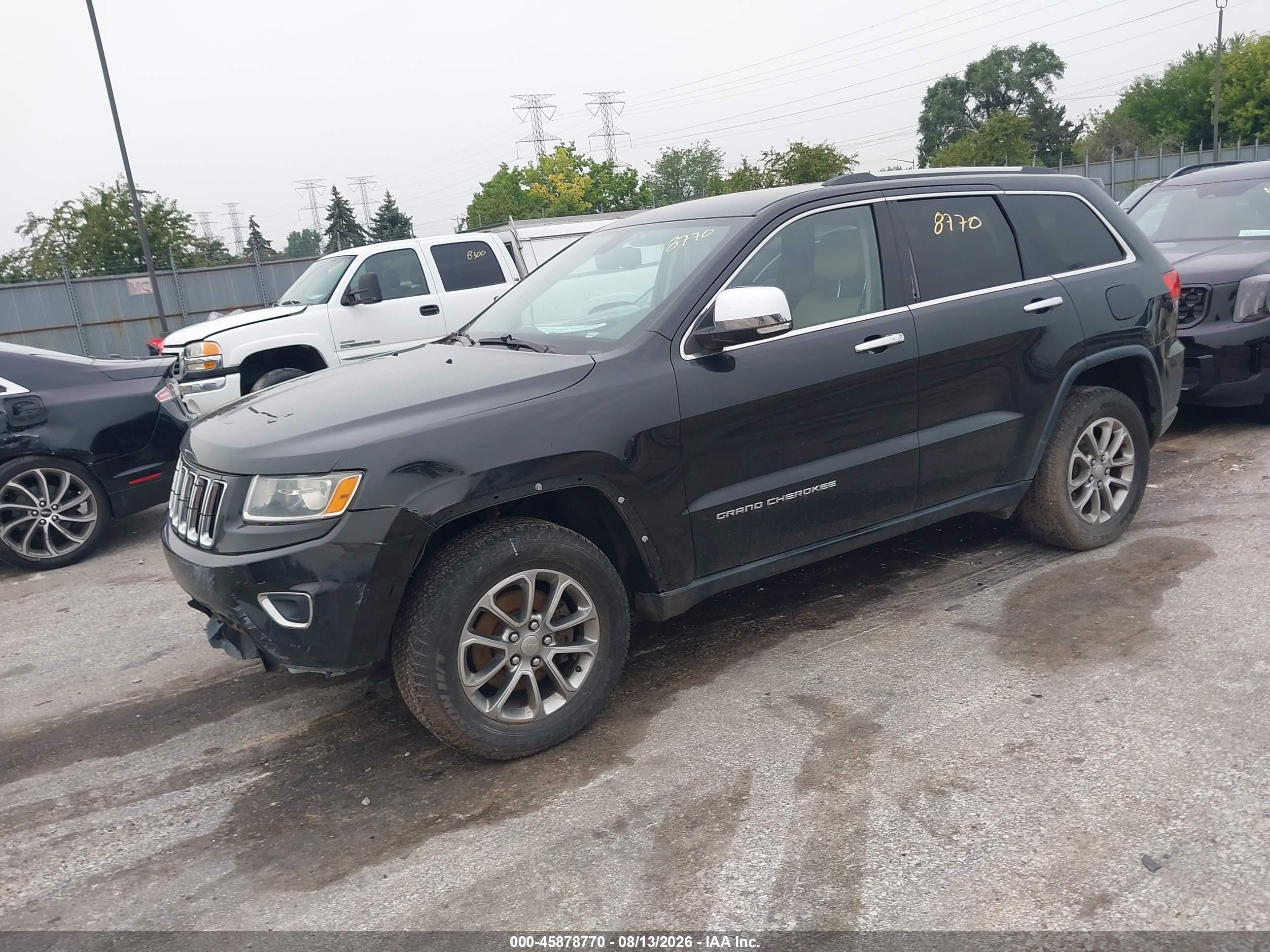2014 Jeep Grand Cherokee Limited Черный vin: 1C4RJFBG5EC403835