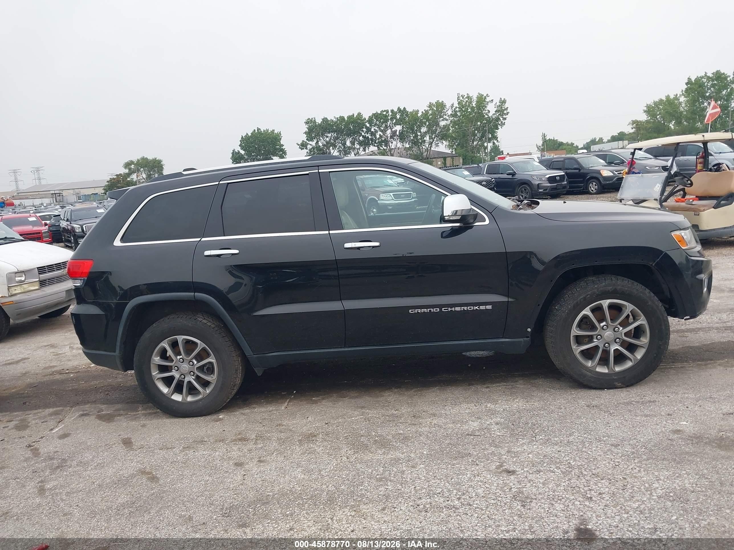 2014 Jeep Grand Cherokee Limited Черный vin: 1C4RJFBG5EC403835