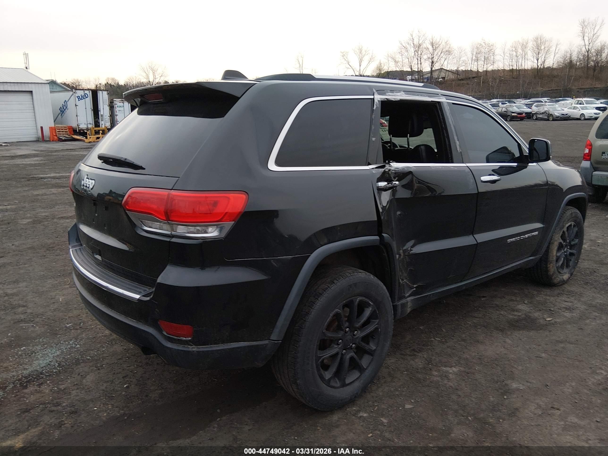 2014 Jeep Grand Cherokee Limited Black vin: 1C4RJFBG5EC416441