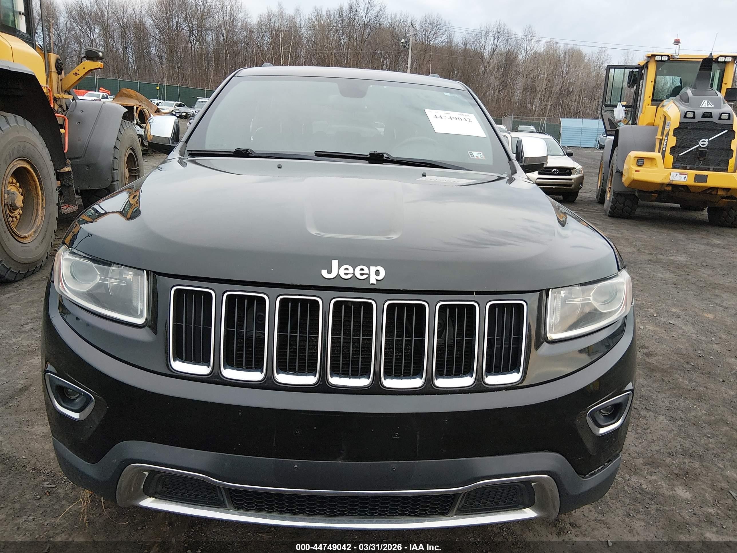 2014 Jeep Grand Cherokee Limited Black vin: 1C4RJFBG5EC416441