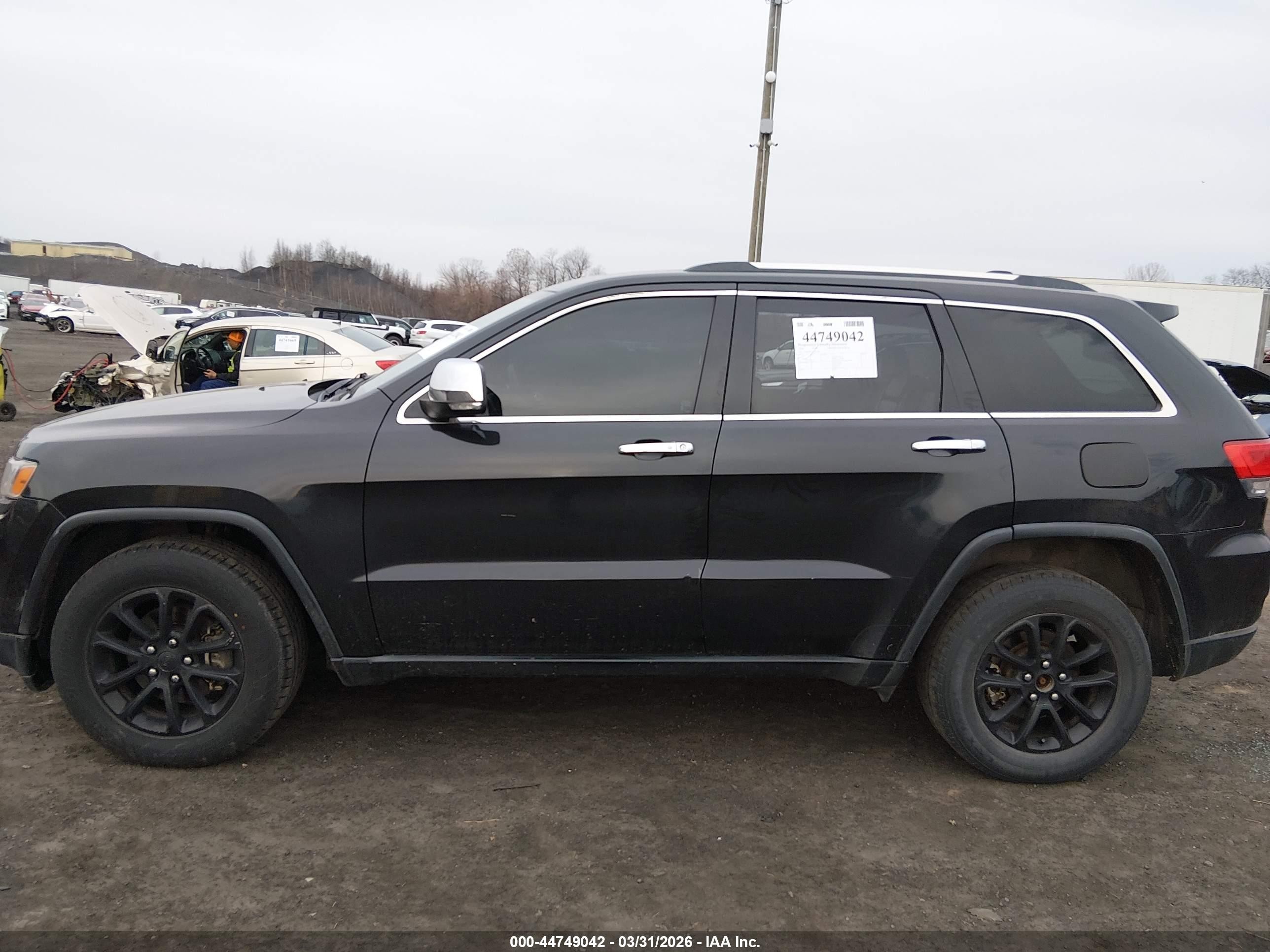 2014 Jeep Grand Cherokee Limited Black vin: 1C4RJFBG5EC416441