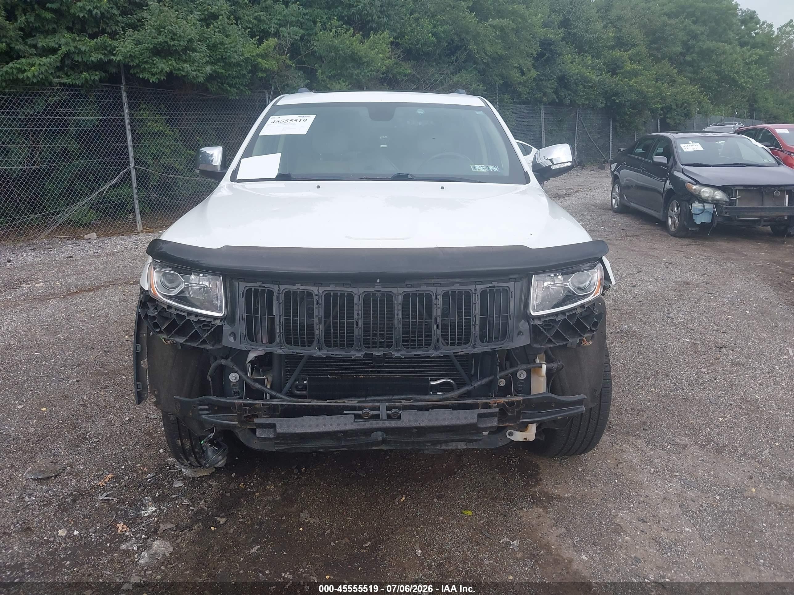 2014 Jeep Grand Cherokee Limited White vin: 1C4RJFBG5EC416603