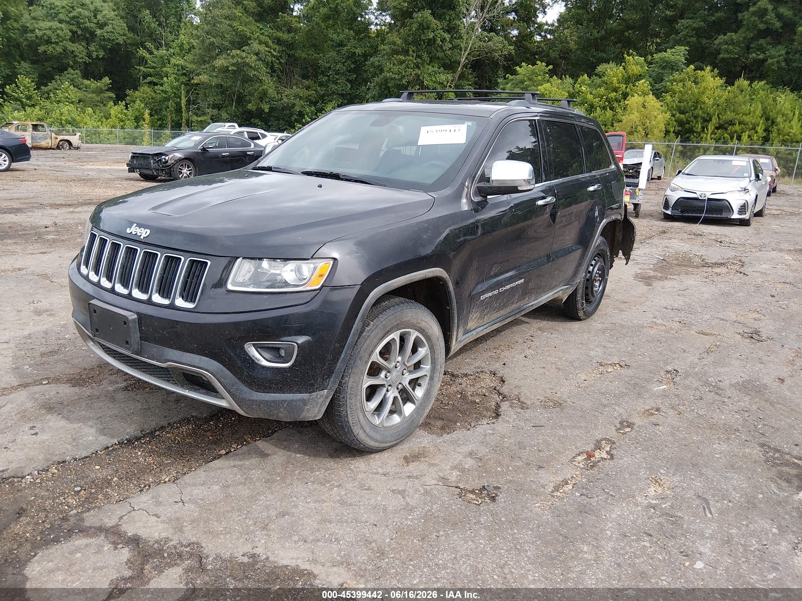 2014 Jeep Grand Cherokee Limited Black vin: 1C4RJFBG5EC431604