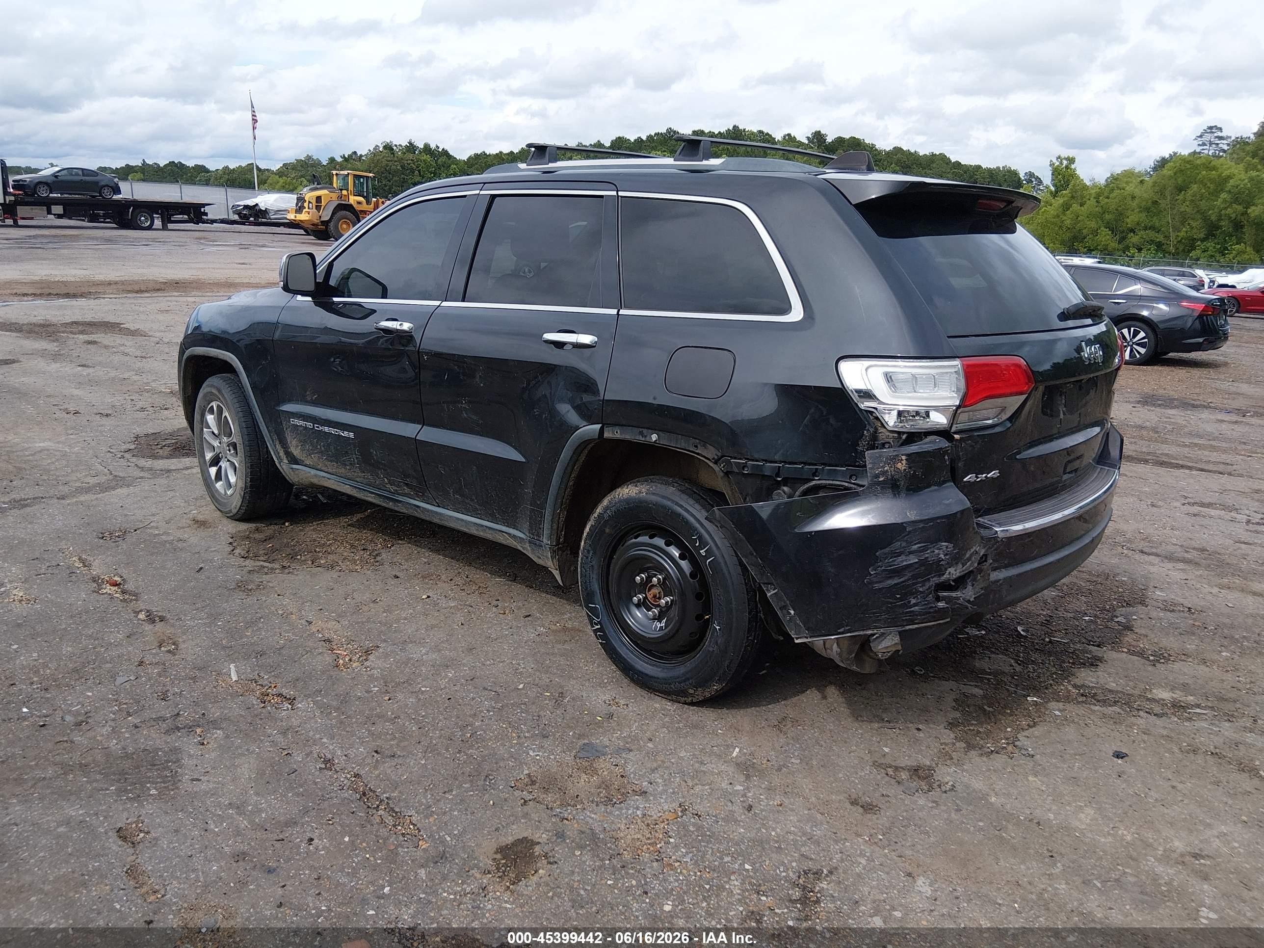 2014 Jeep Grand Cherokee Limited Black vin: 1C4RJFBG5EC431604
