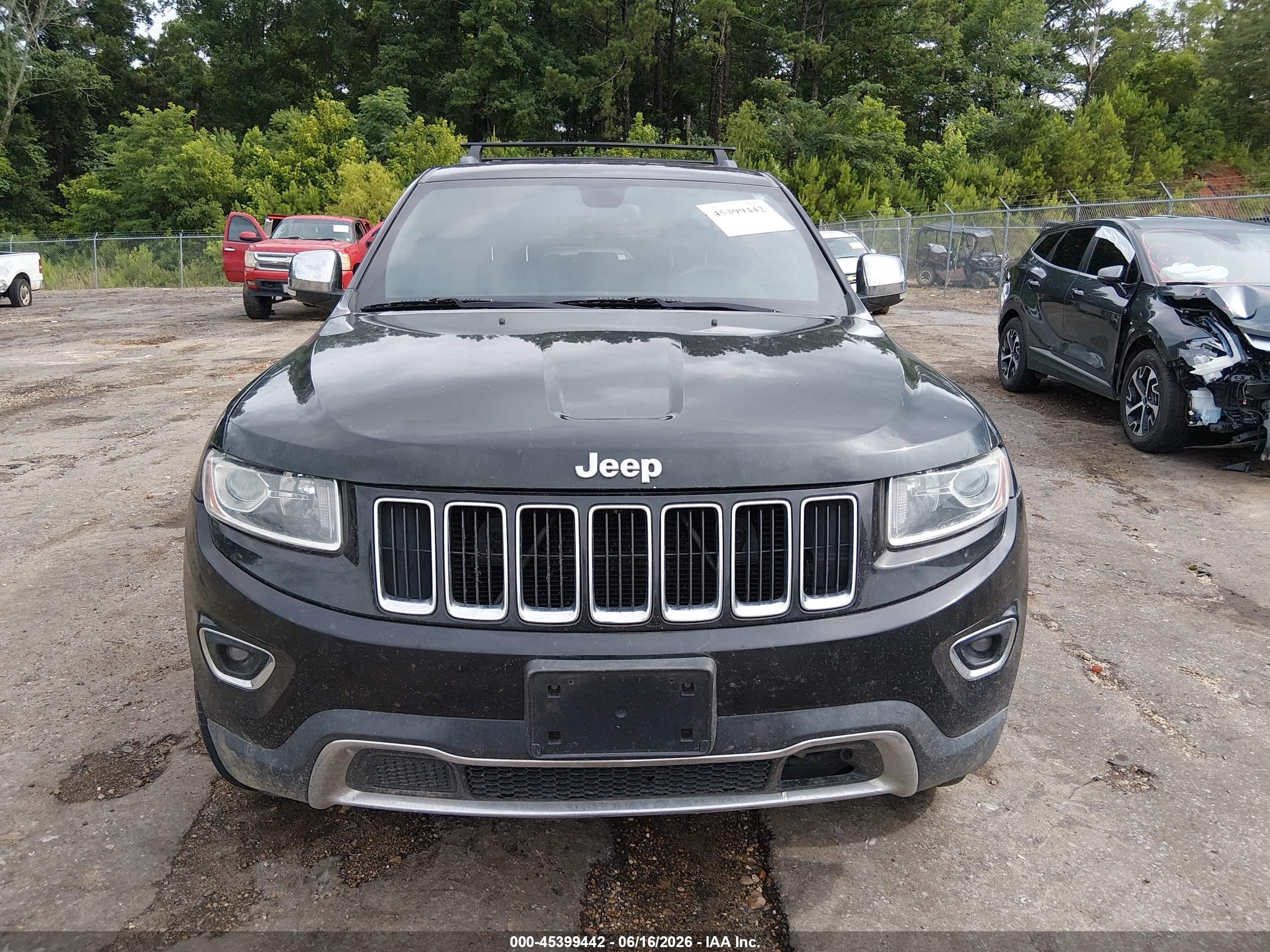2014 Jeep Grand Cherokee Limited Black vin: 1C4RJFBG5EC431604