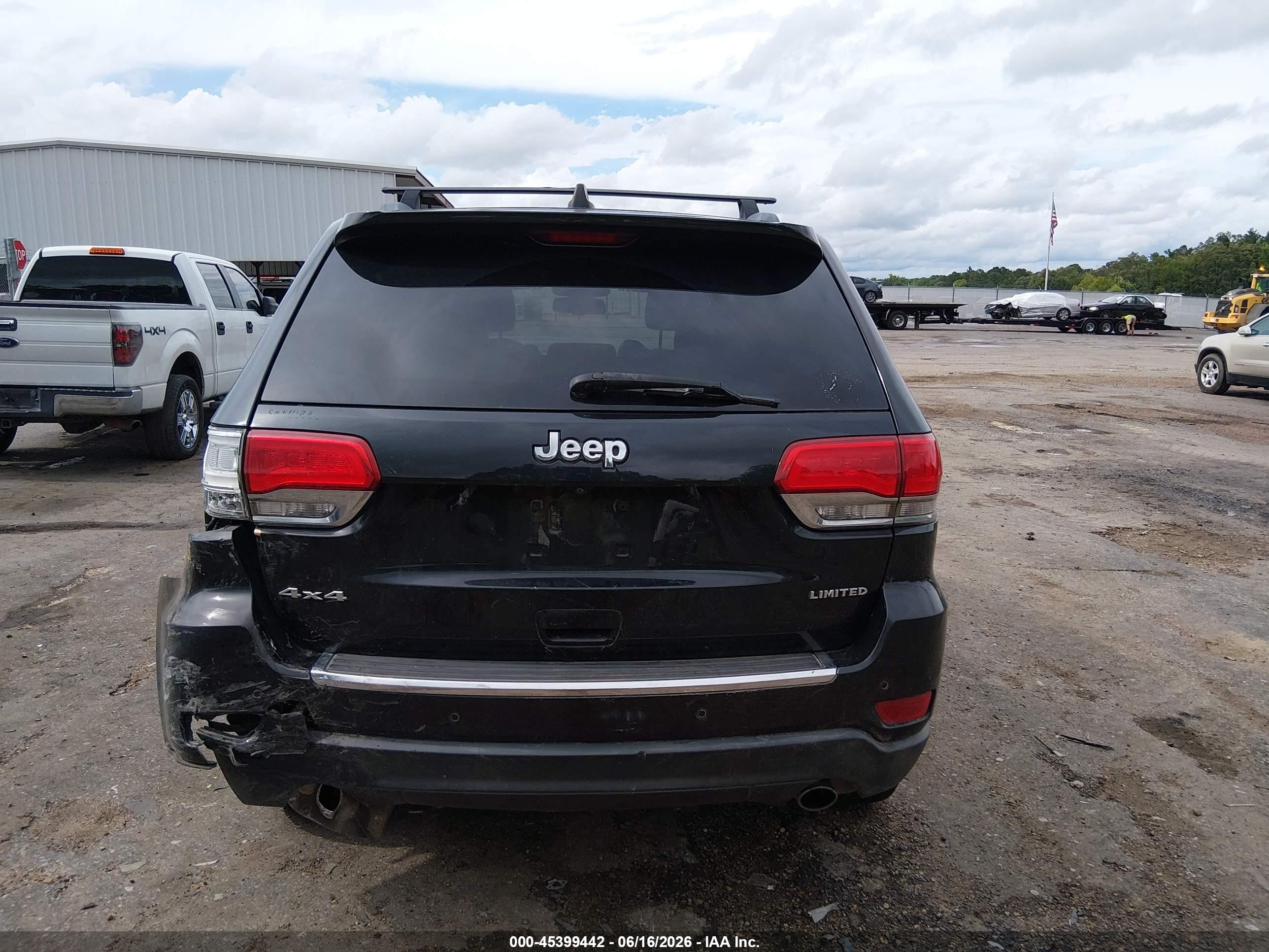 2014 Jeep Grand Cherokee Limited Black vin: 1C4RJFBG5EC431604