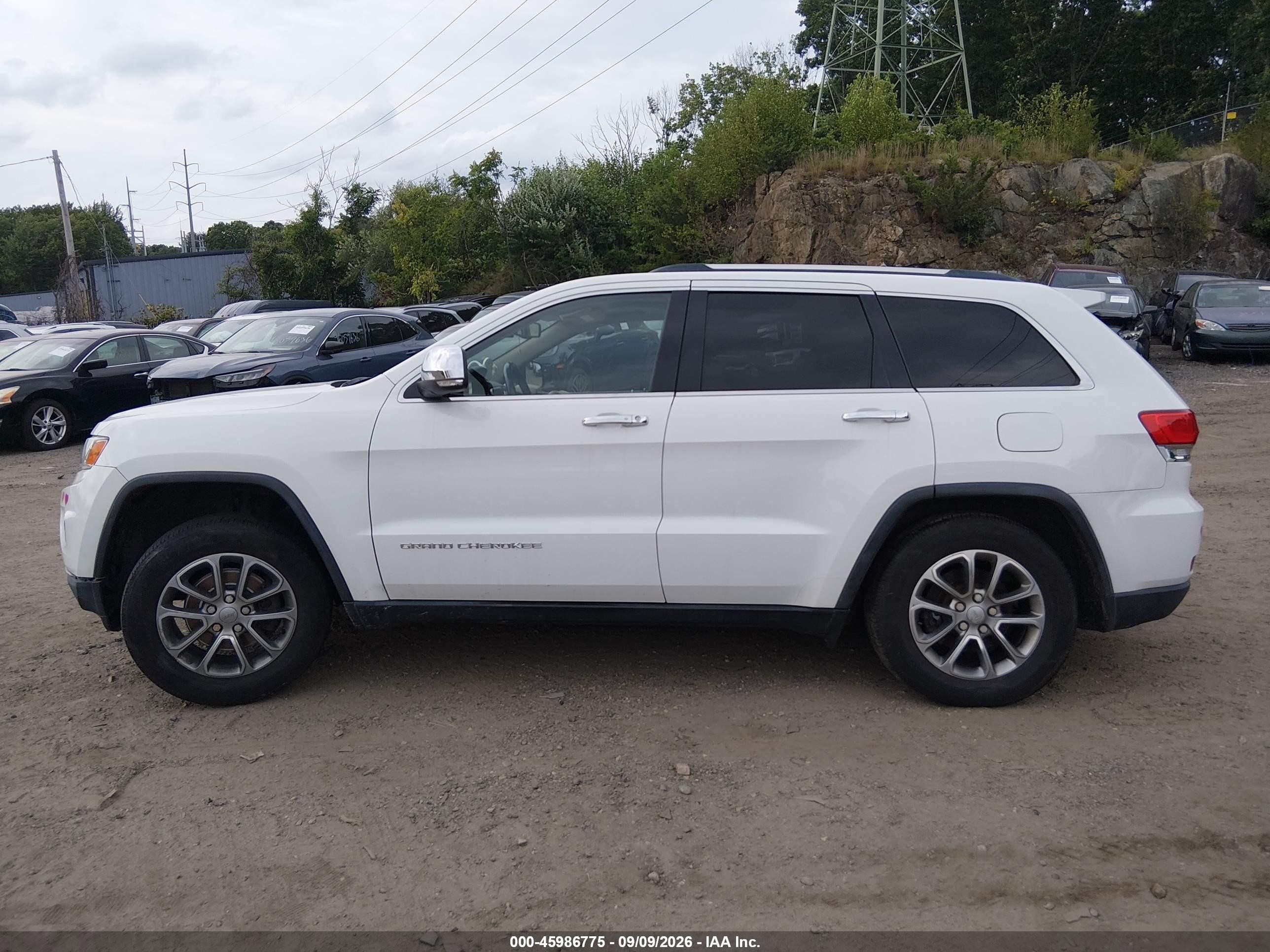 2014 Jeep Grand Cherokee Limited Белый vin: 1C4RJFBG5EC448032