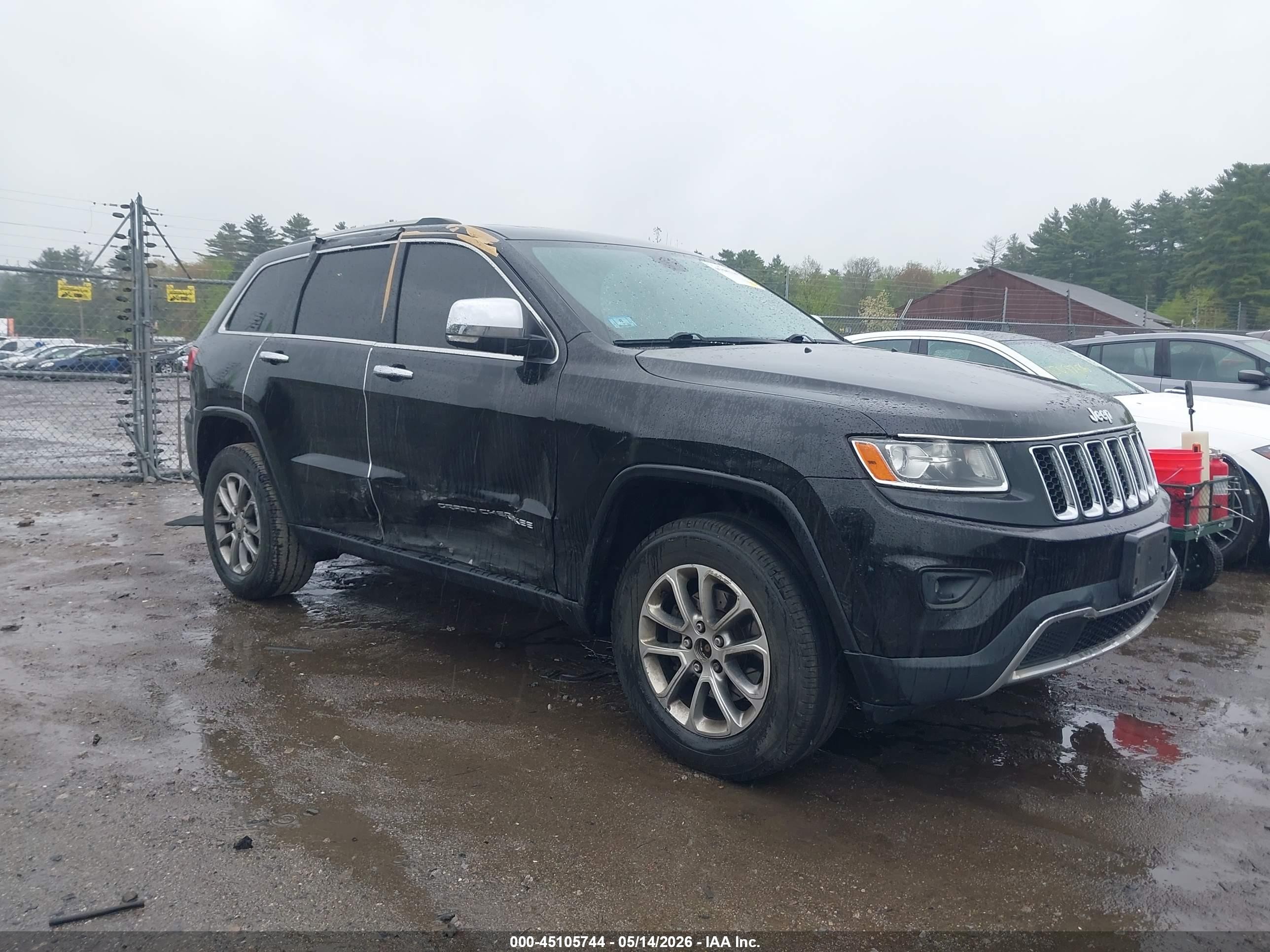 2014 Jeep Grand Cherokee Limited Black vin: 1C4RJFBG5EC448225