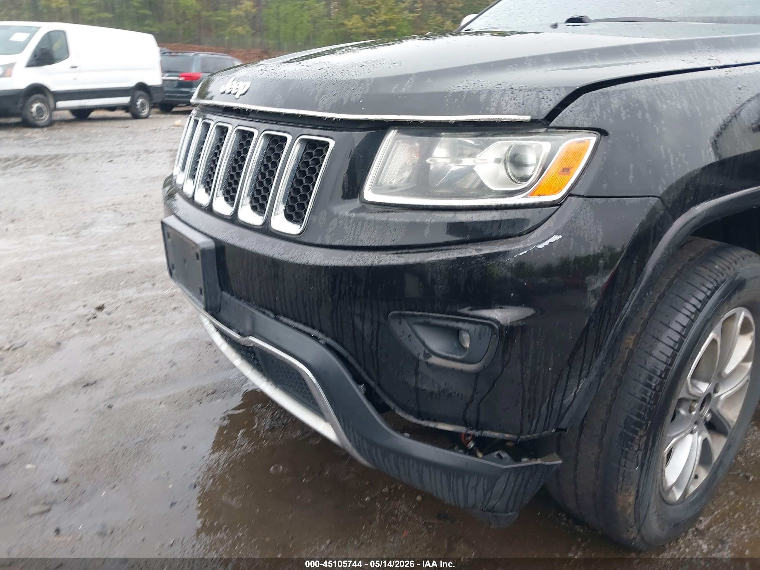 2014 Jeep Grand Cherokee Limited Black vin: 1C4RJFBG5EC448225